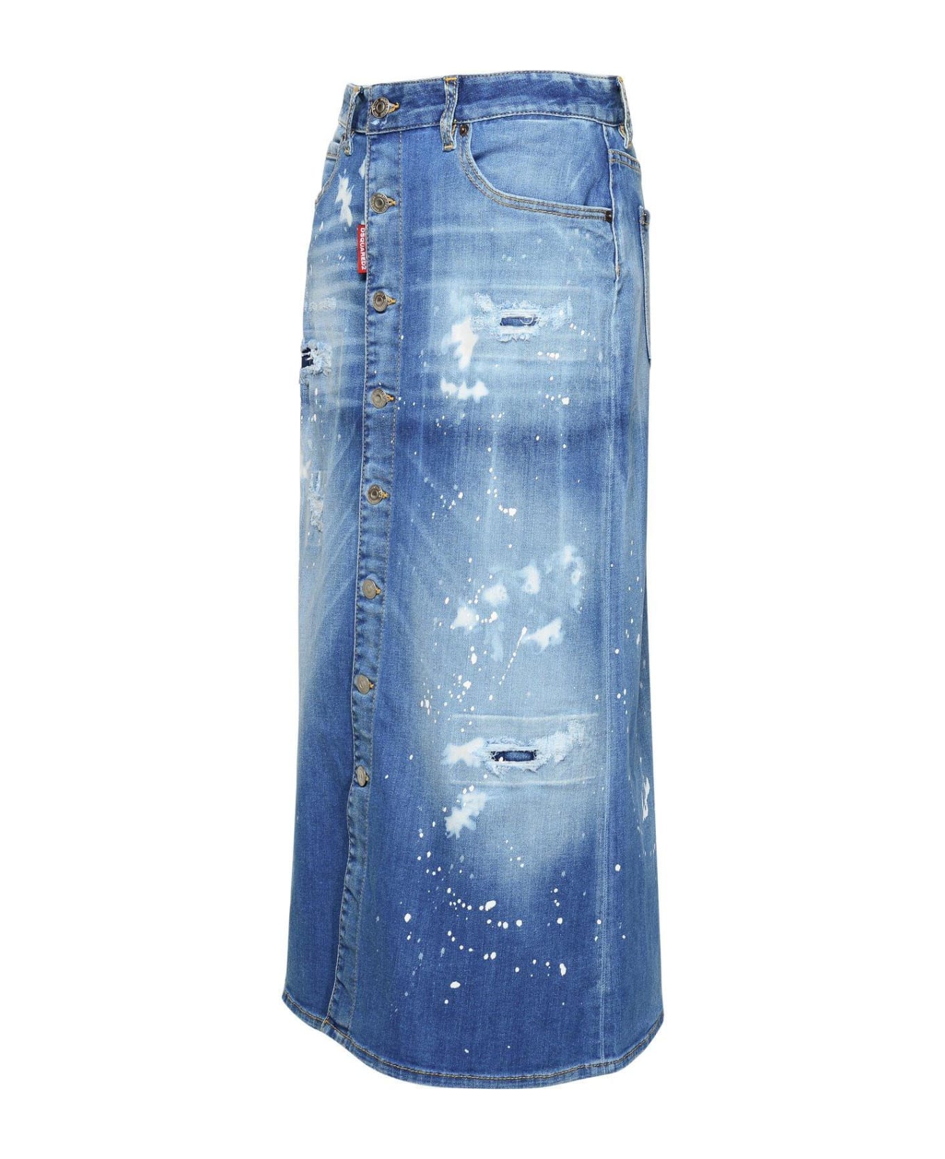 Dsquared2 Denim Long Skirt - Blue