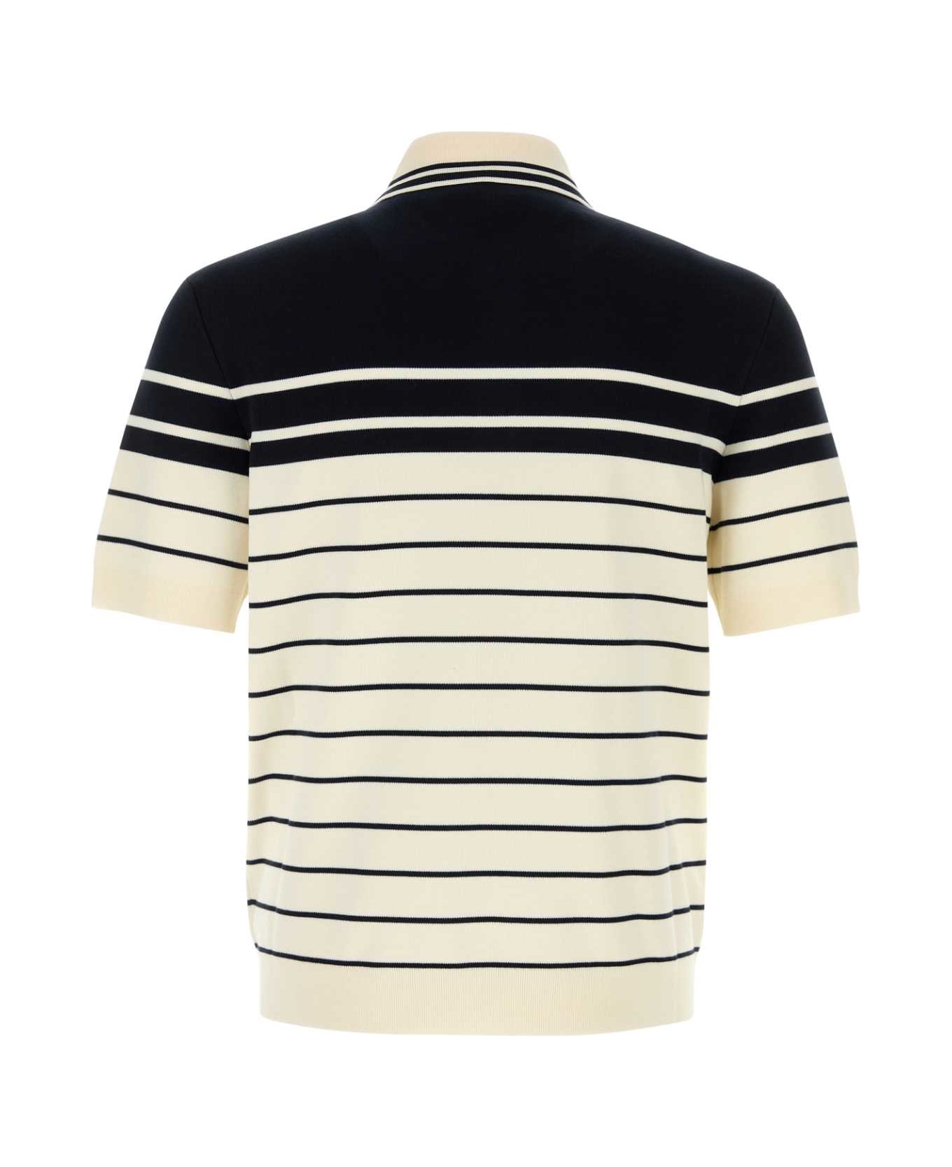 Gucci Embroidered Cotton Polo Shirt - WHITE