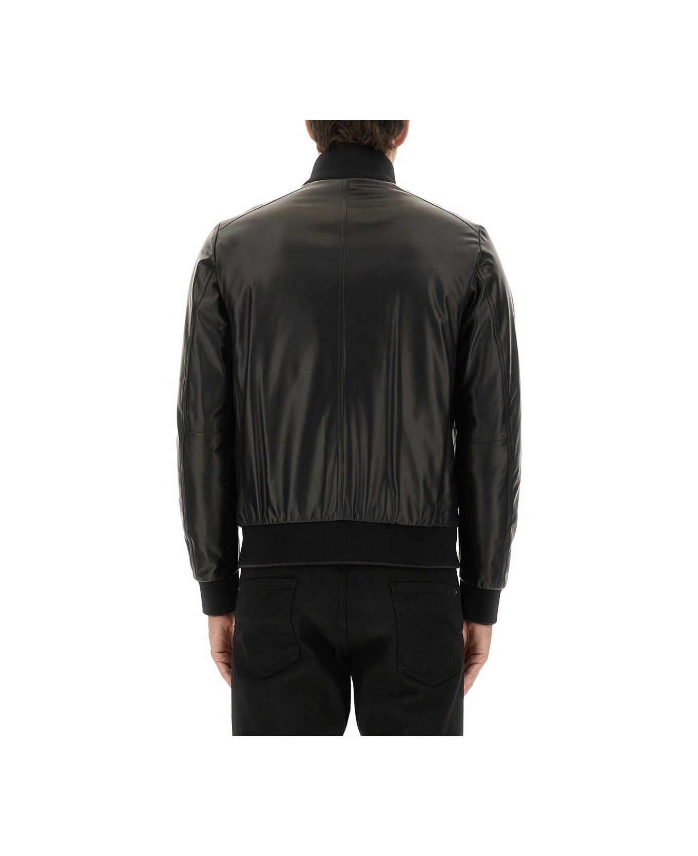 Moorer "adelsio-pe" Jacket - BLACK