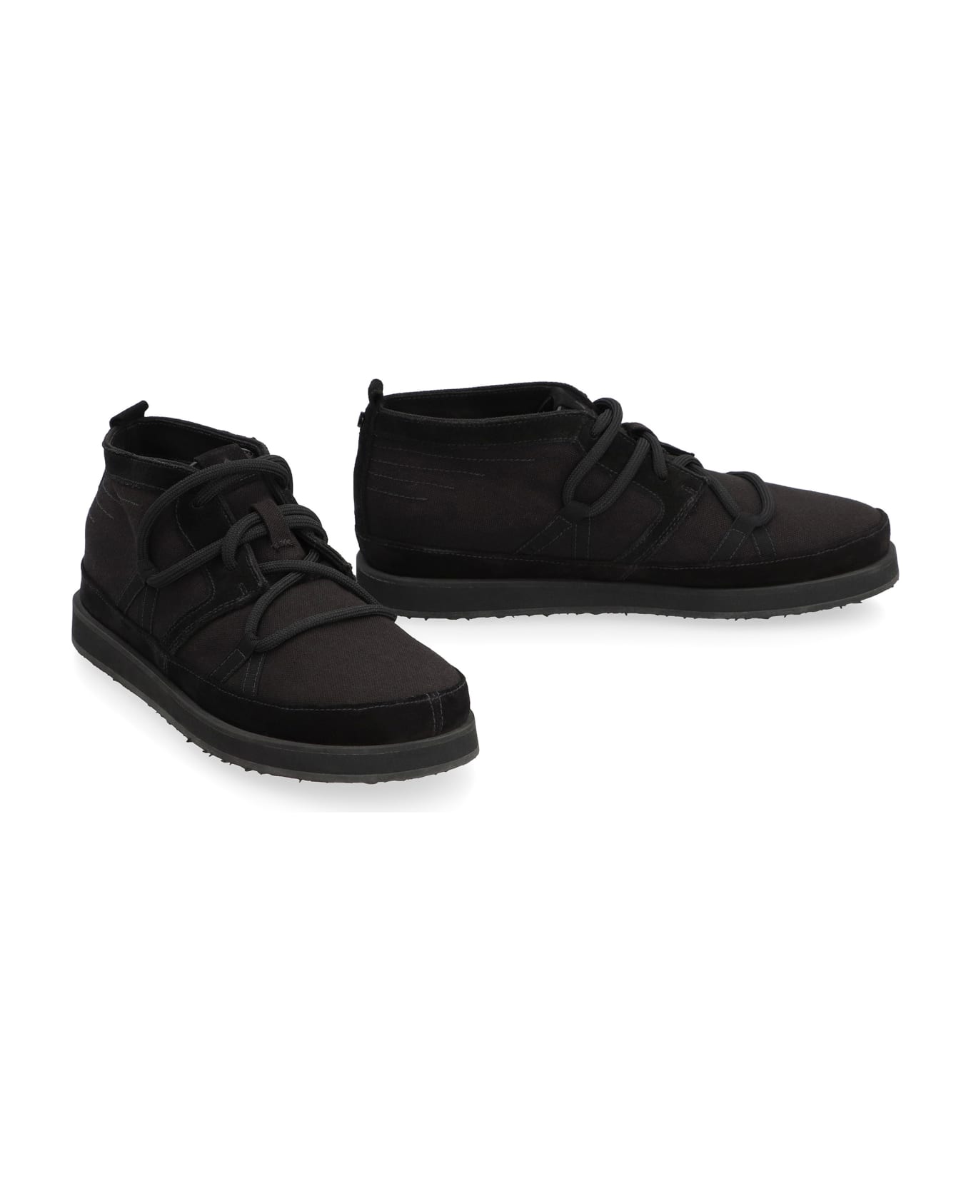 Volta Canvas Mid-top Sneakers - black