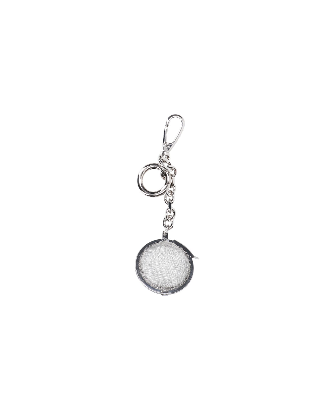 Maison Margiela 'tea Infuser' Keyring Charm - Silver