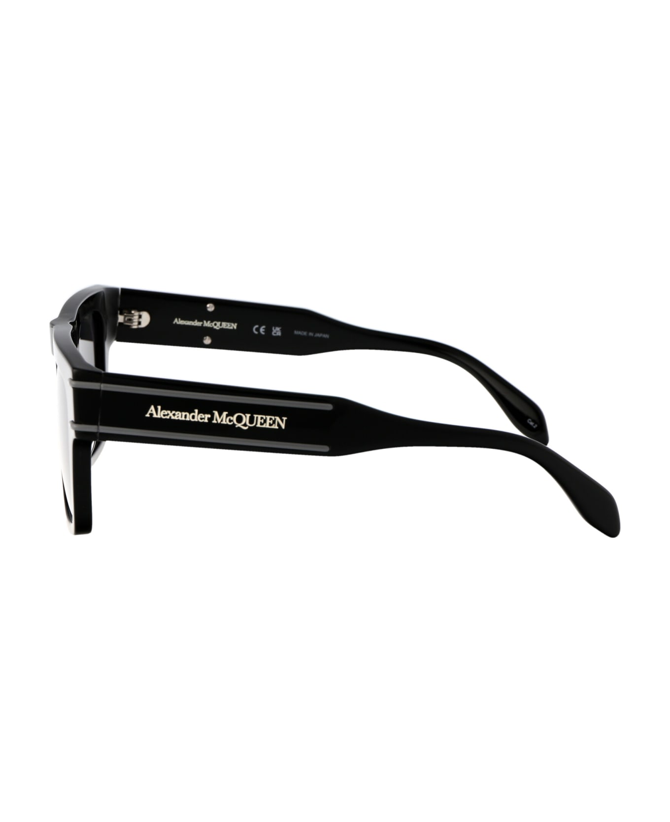 Alexander McQueen Eyewear Am0397s Sunglasses - 001 BLACK BLACK GREY