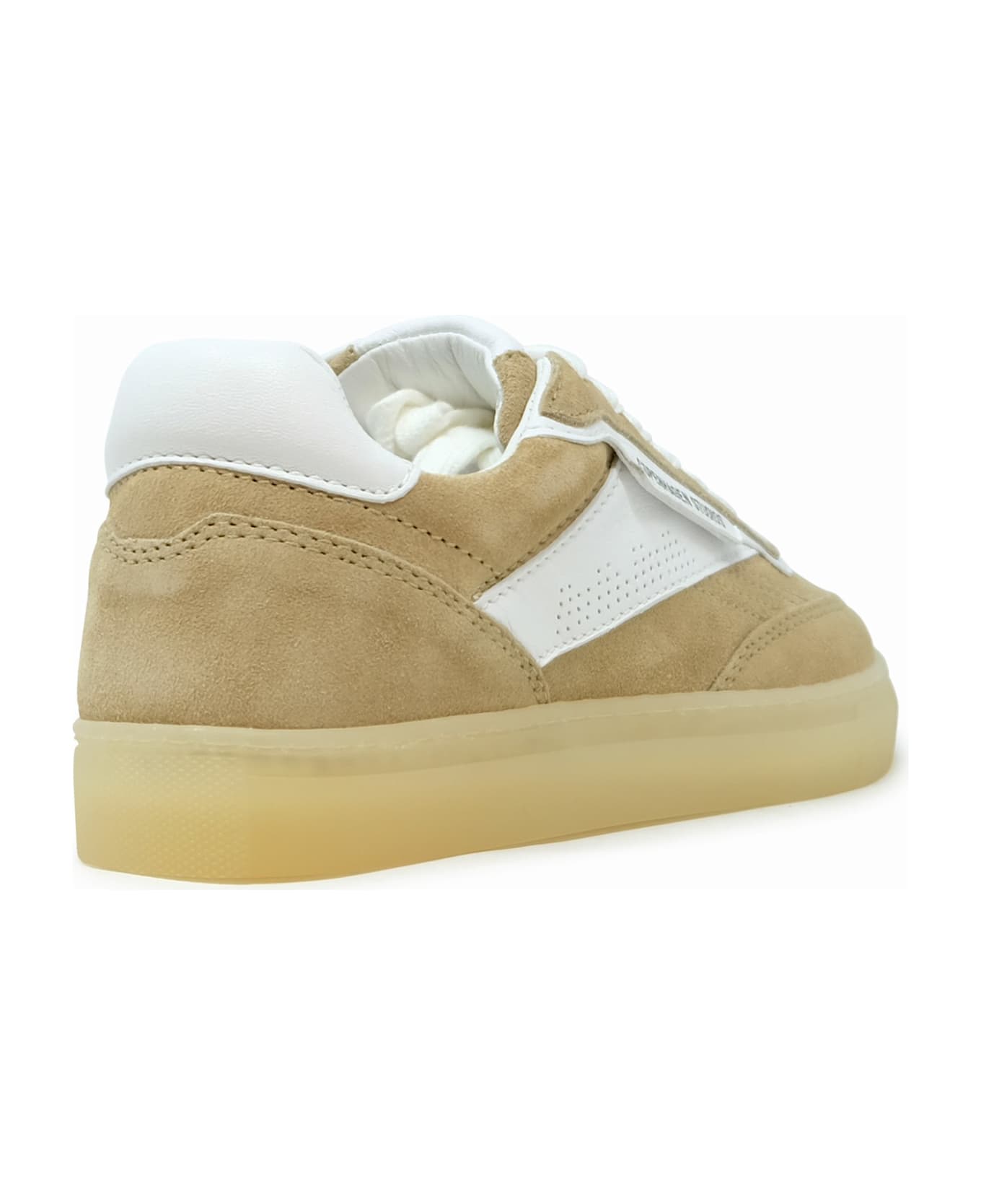 Copenhagen Sand/white Suede Sneakers - SAND