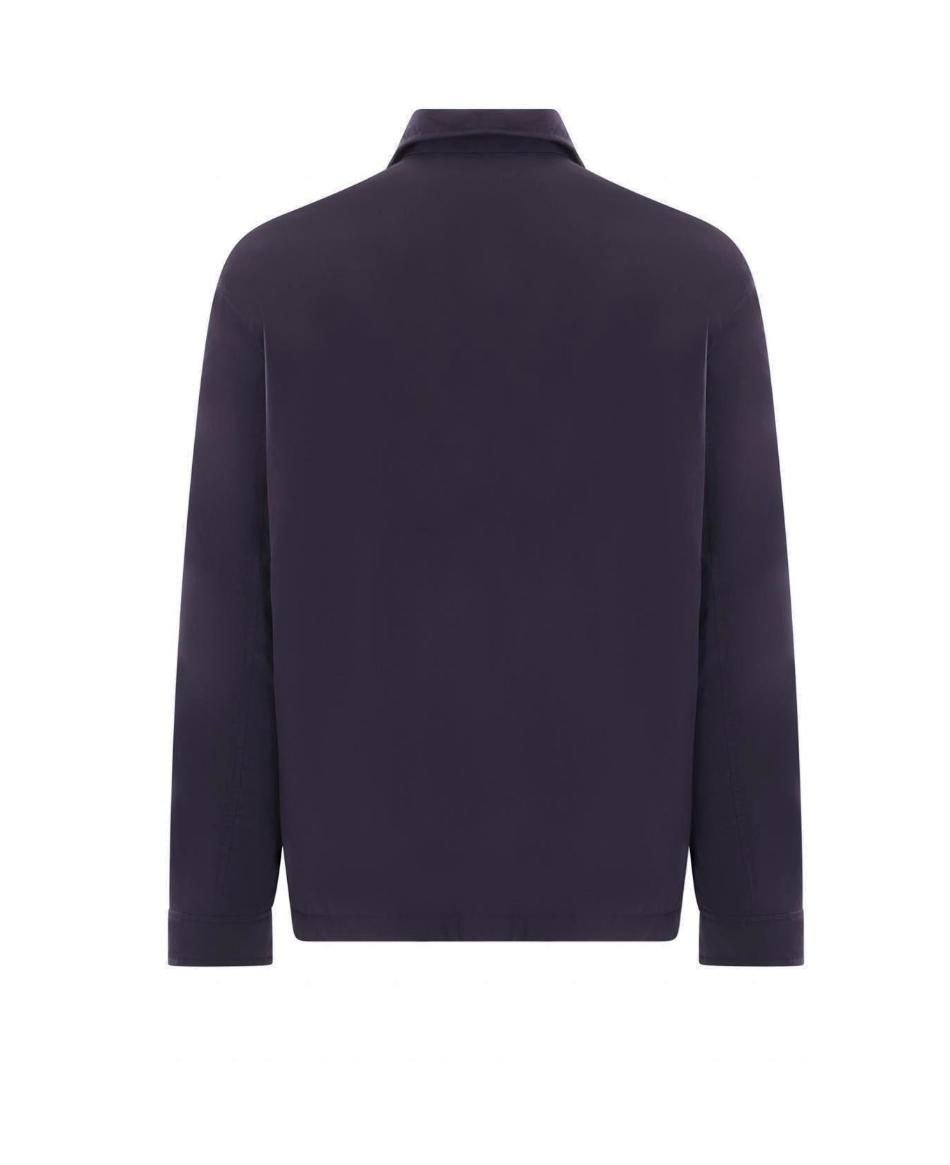 Brunello Cucinelli Water-resistant Shirt-style Padded Jacket - Blue