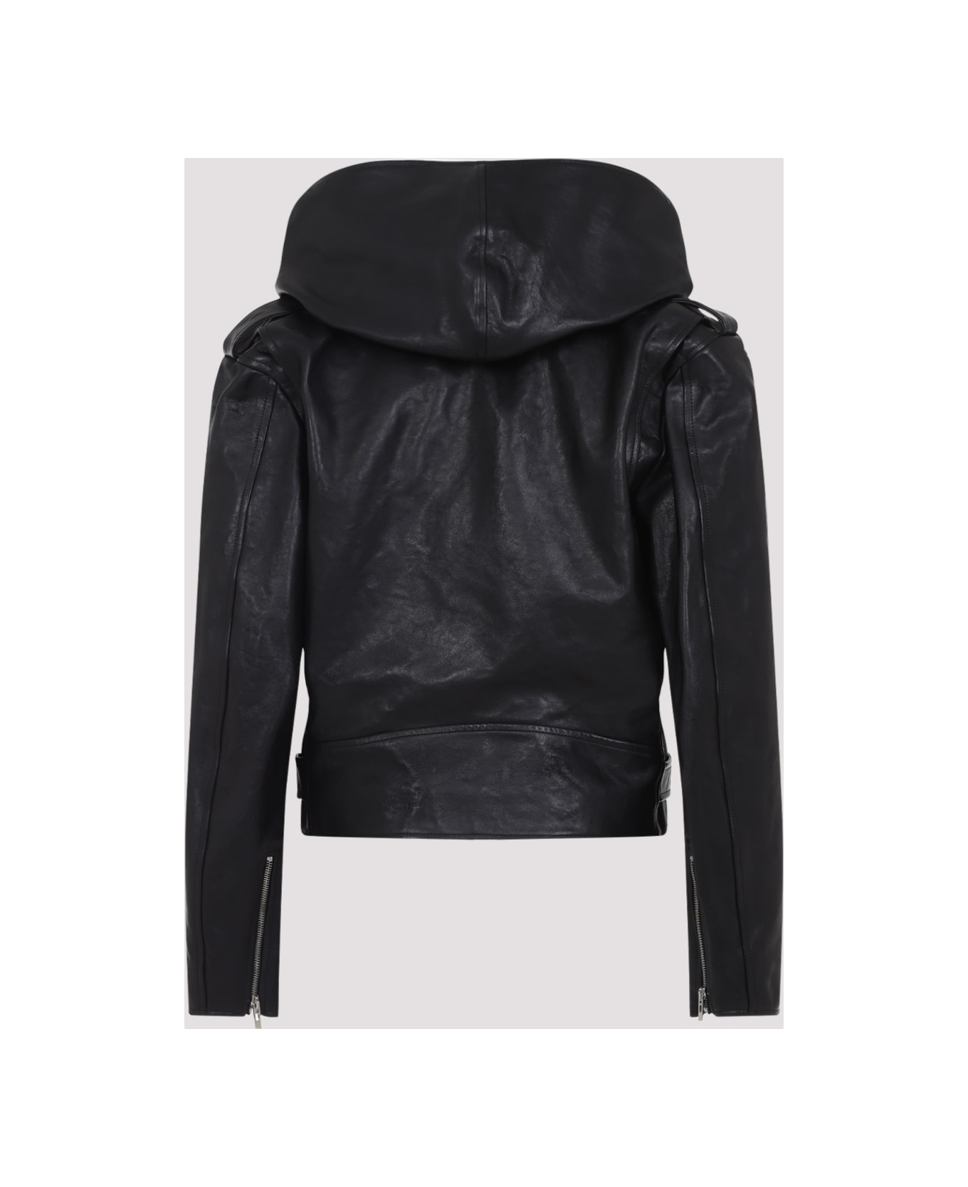 Alaia Alaïa Hooded Biker Jacket - Noir Alaia