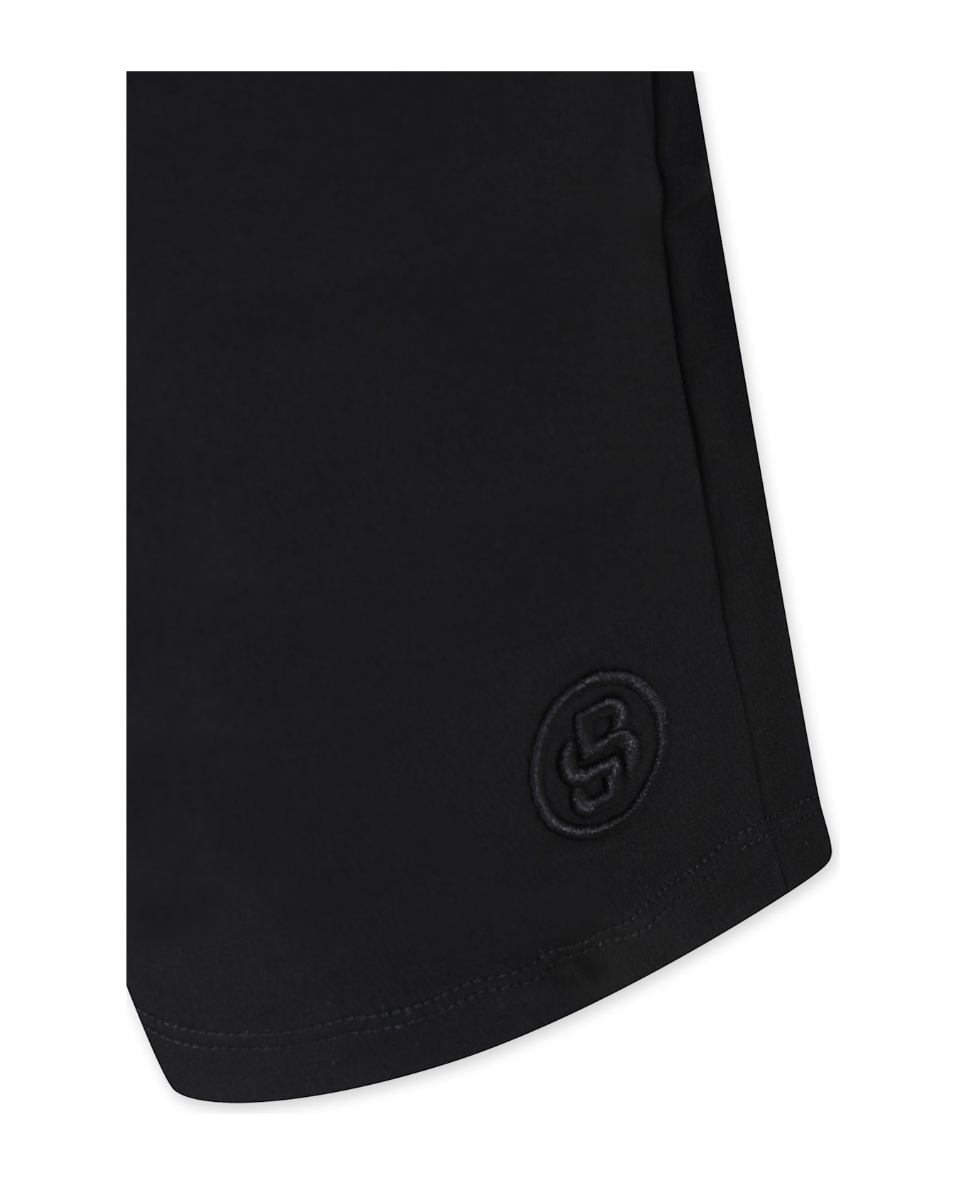 Hugo Boss Black Shorts For Boy With Logo - Black