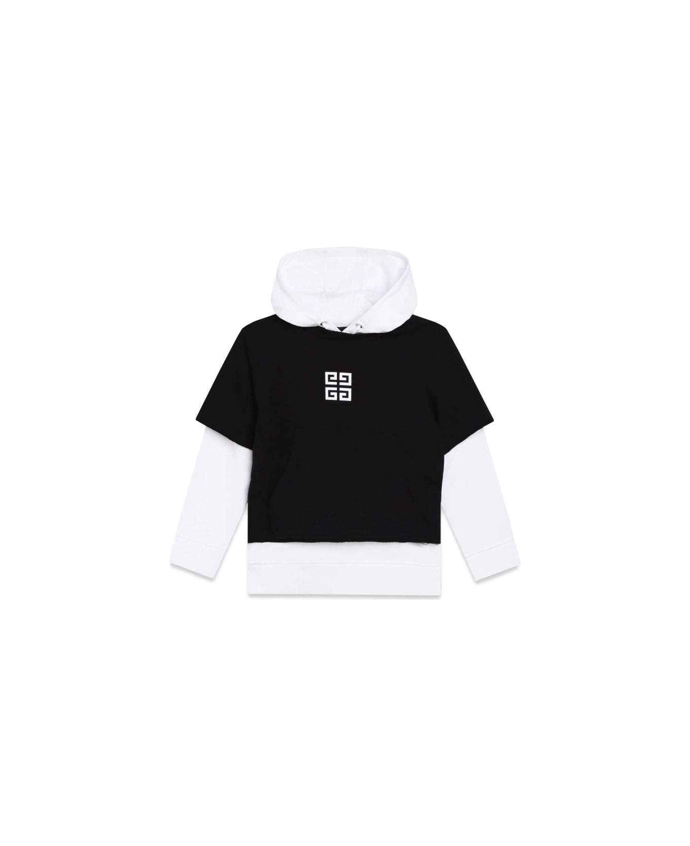 Givenchy 4g Hoodie With Contrasting Hood And Sleeves - MULTICOLOUR