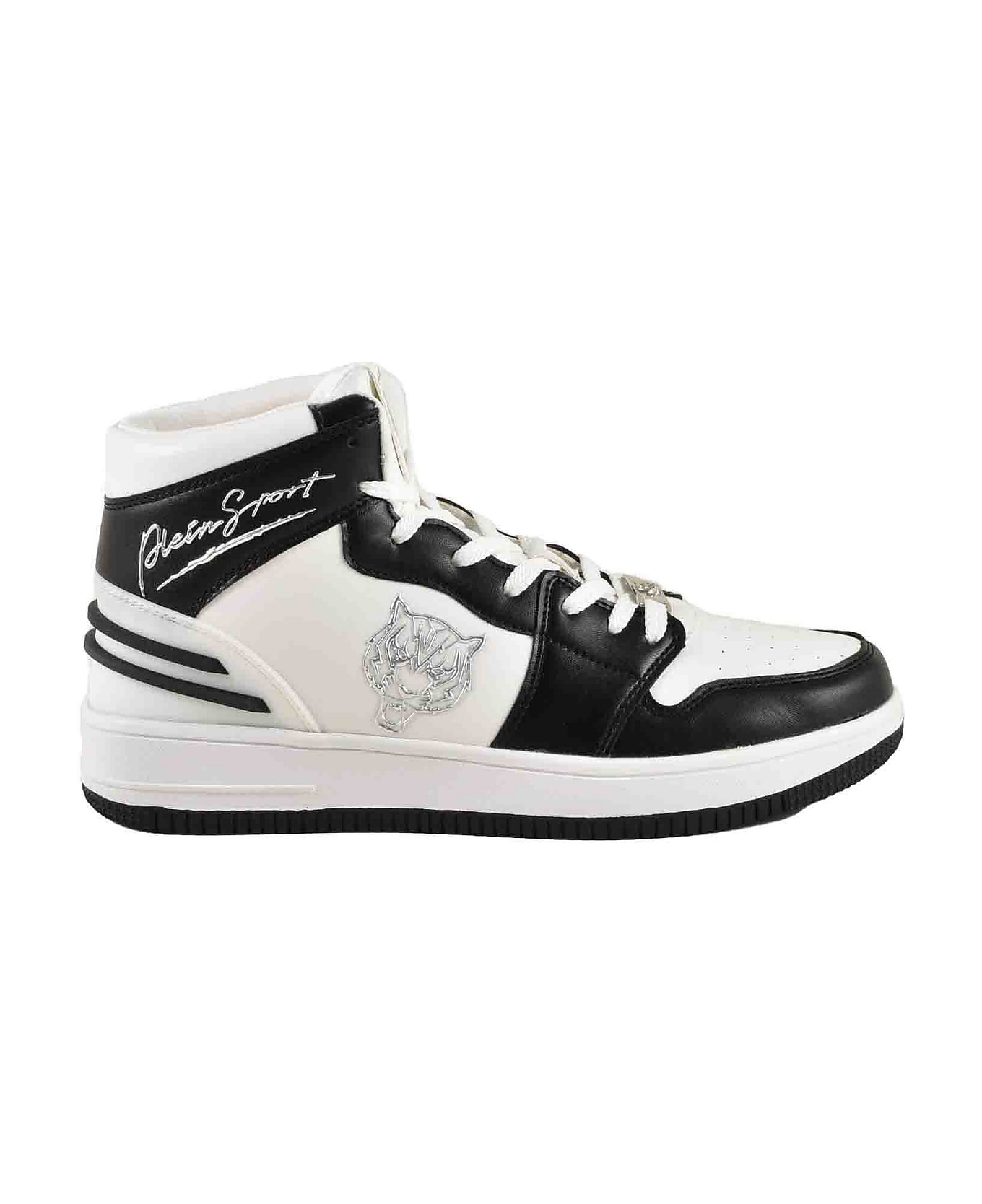 Philipp Plein Men's White / Black Sneakers - Black/White