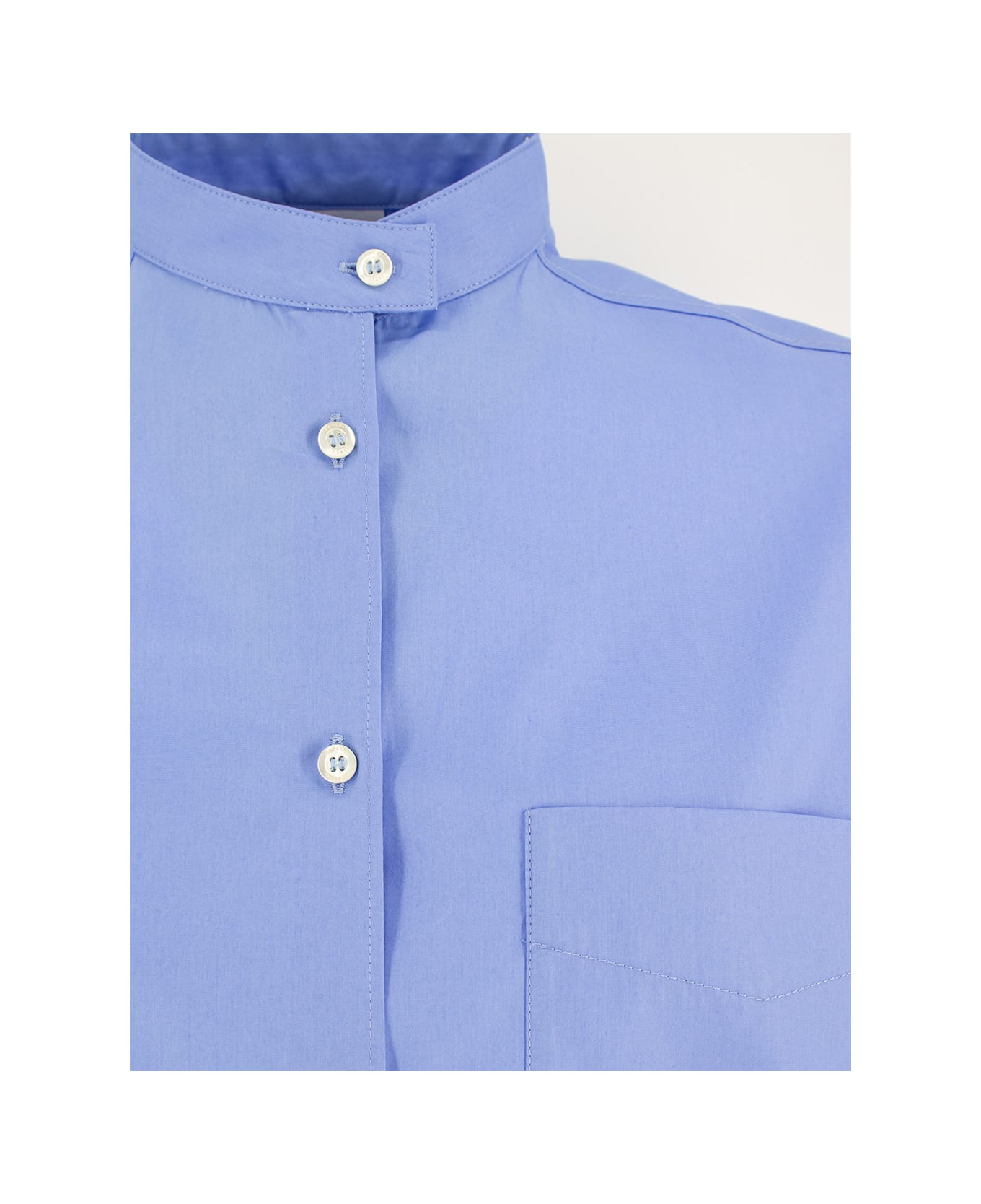 Aspesi Cotton Shirt - AZZURRO/SKY BLUE