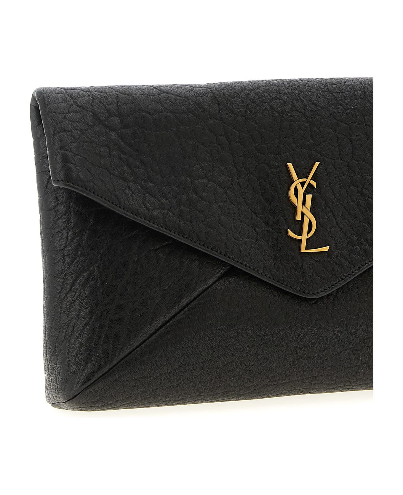 Saint Laurent 
envelope
 Large Clutch Bag - Black  