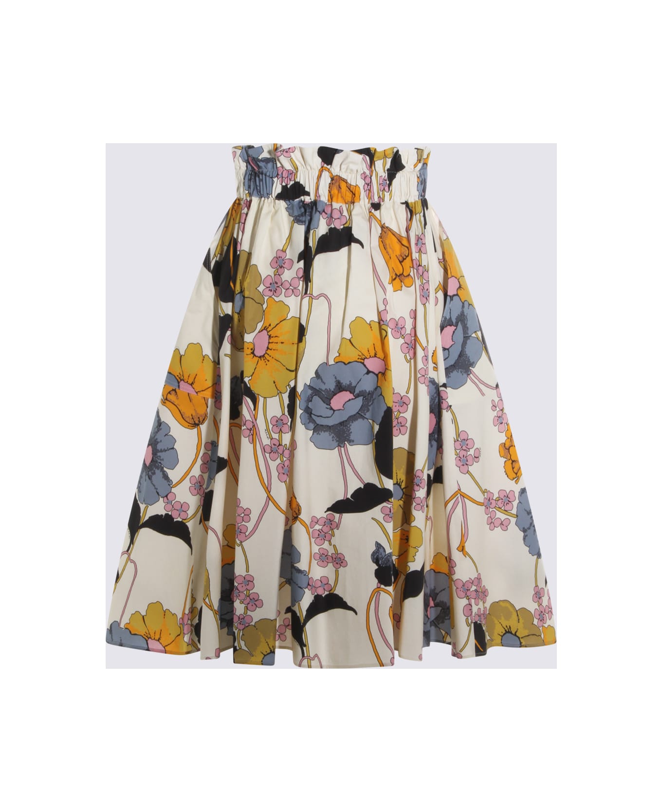 Marni Colorful Cotton Skirt - BONE