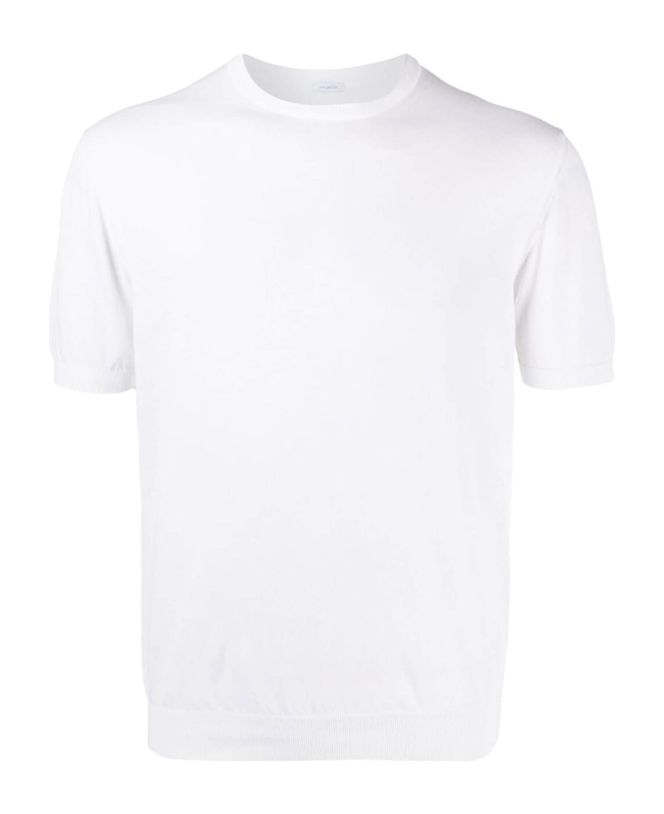 Malo White Cotton T-shirt - BIANCO