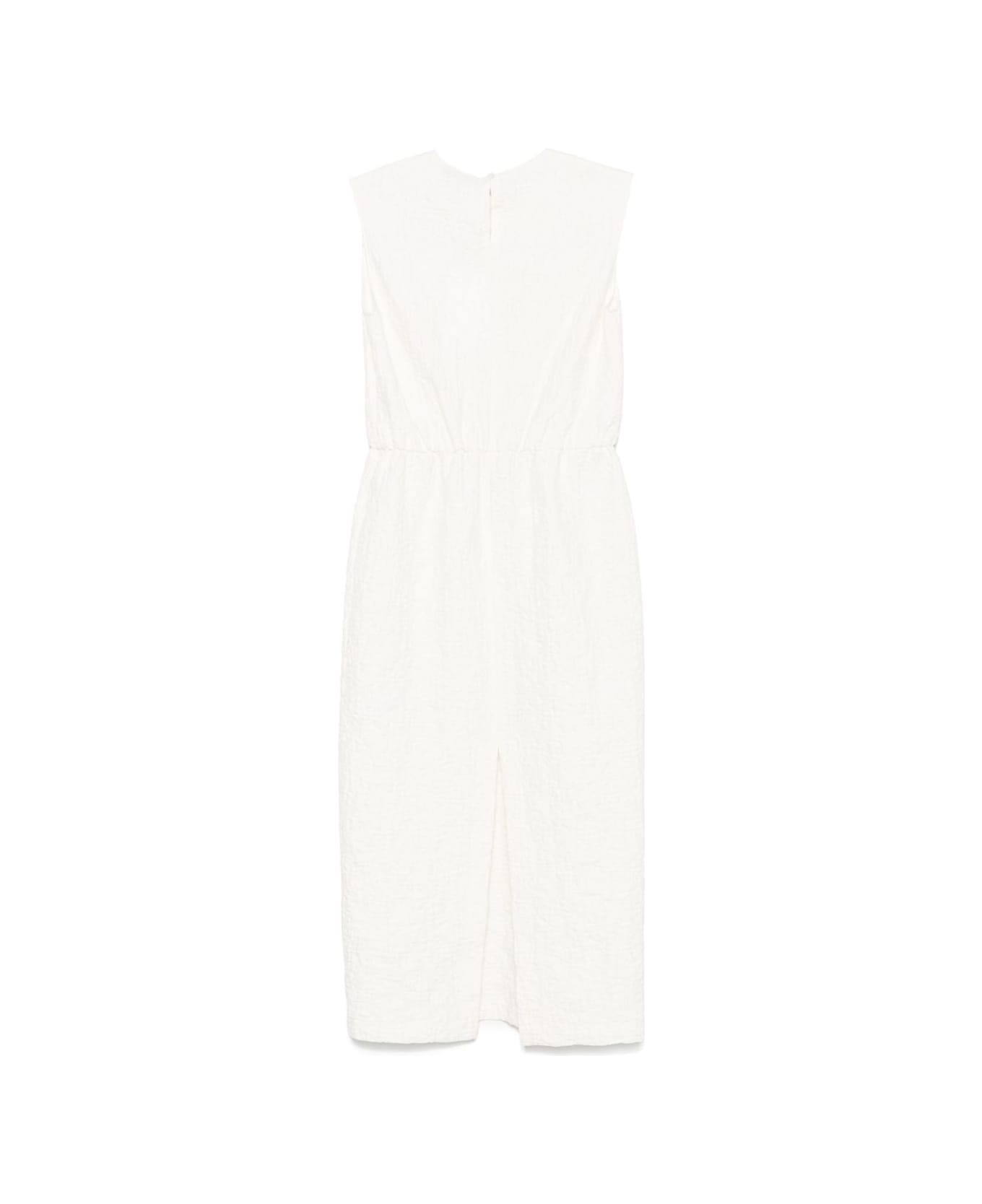 Harris Wharf London Cotton Long Dress - White