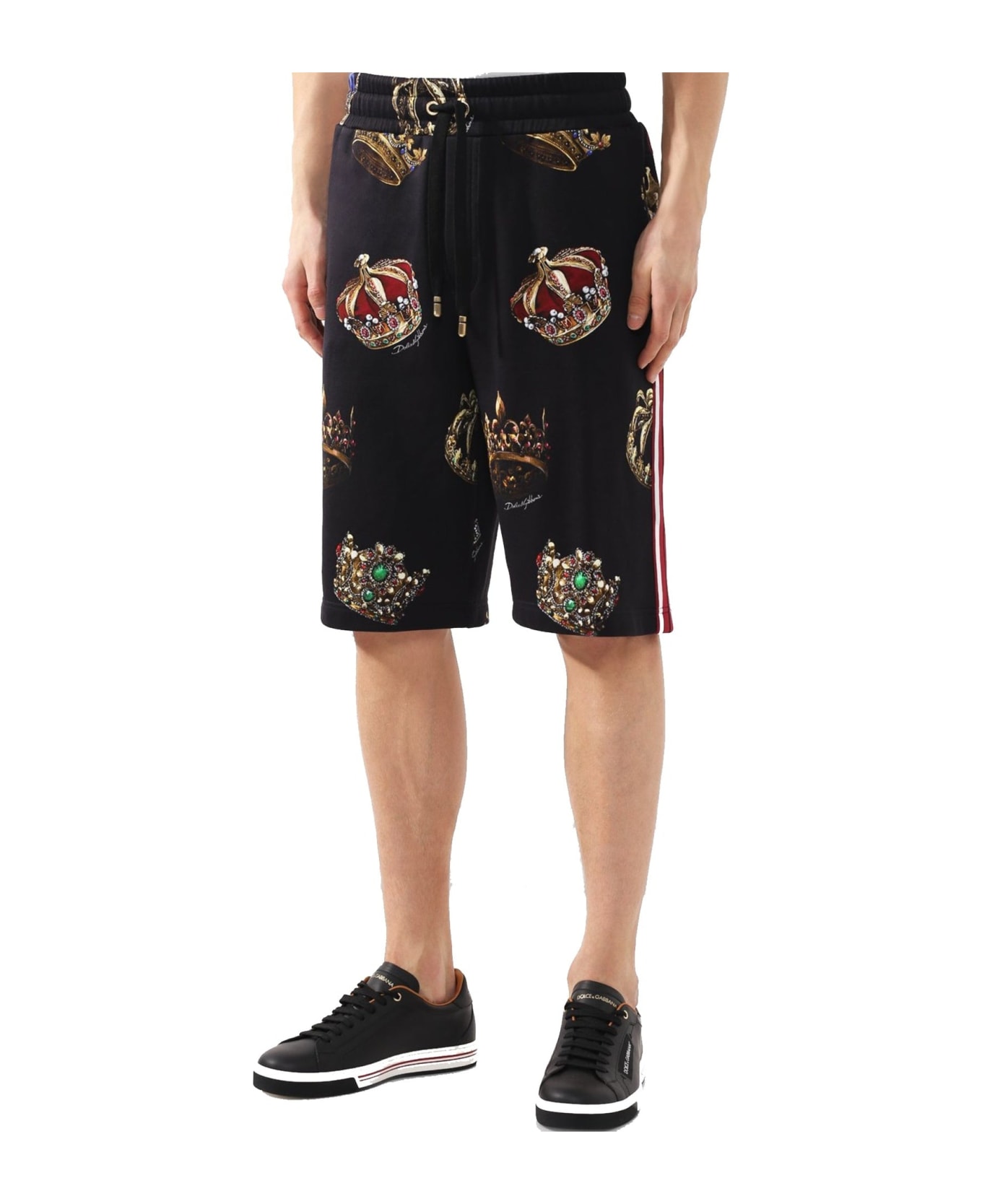 Dolce & Gabbana Logo Track Shorts - Black ショートパンツ