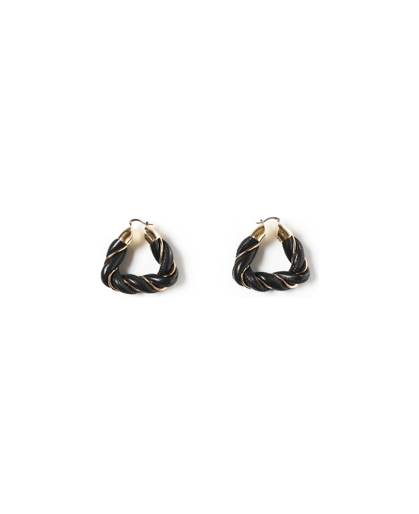 Bottega Veneta Nappa &amp; Silver Earrings - FONDANT