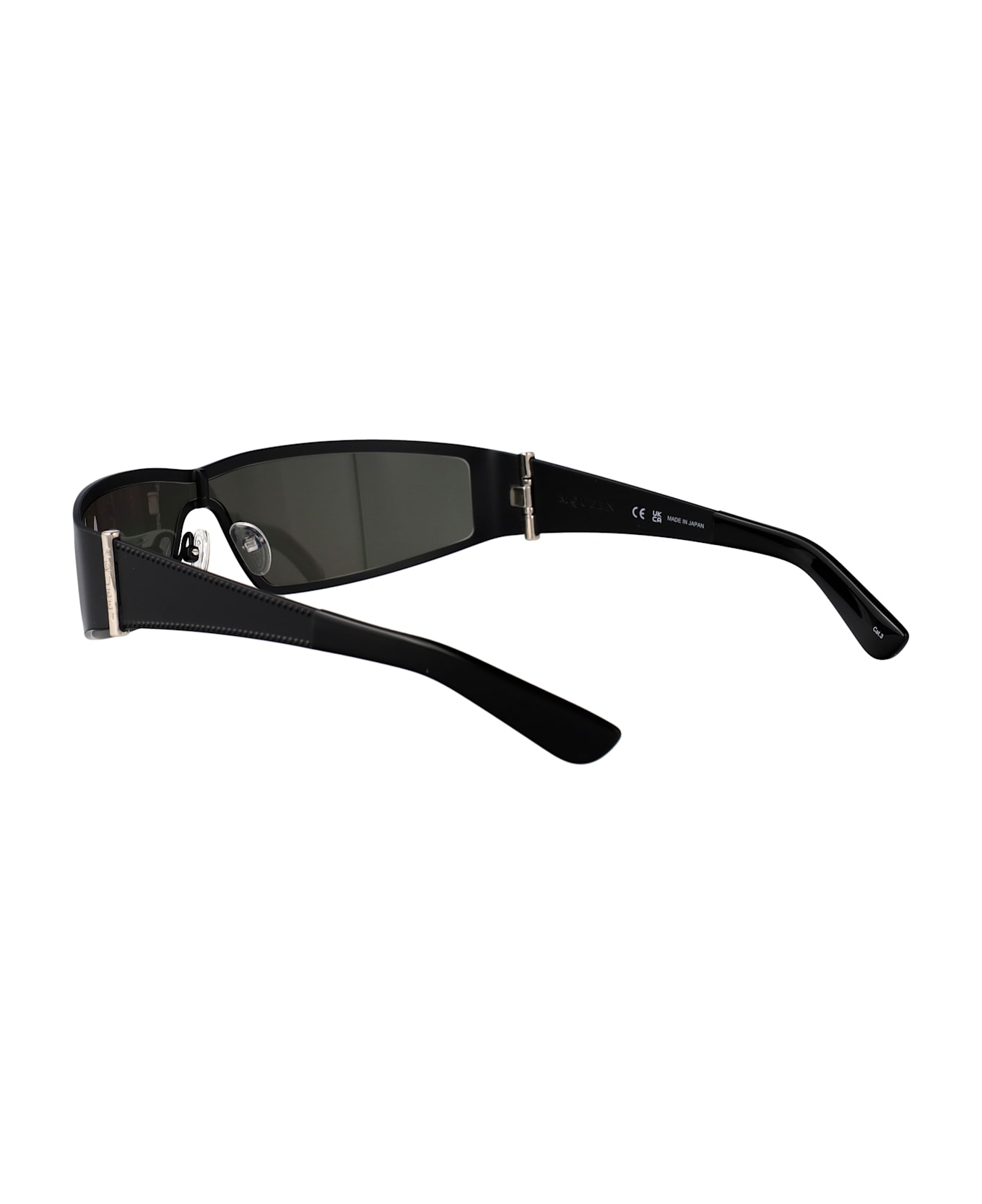 Alexander McQueen Eyewear Am0491s Sunglasses - BLACK-BLACK-GREY