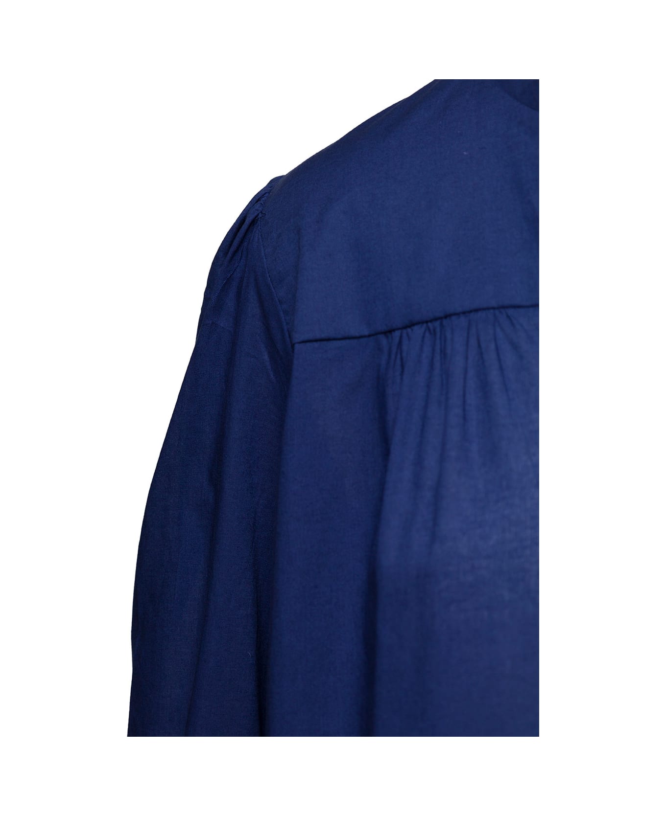 A.P.C. Teresa Blouse With Three-quarter Sleeves - Blue Fonce