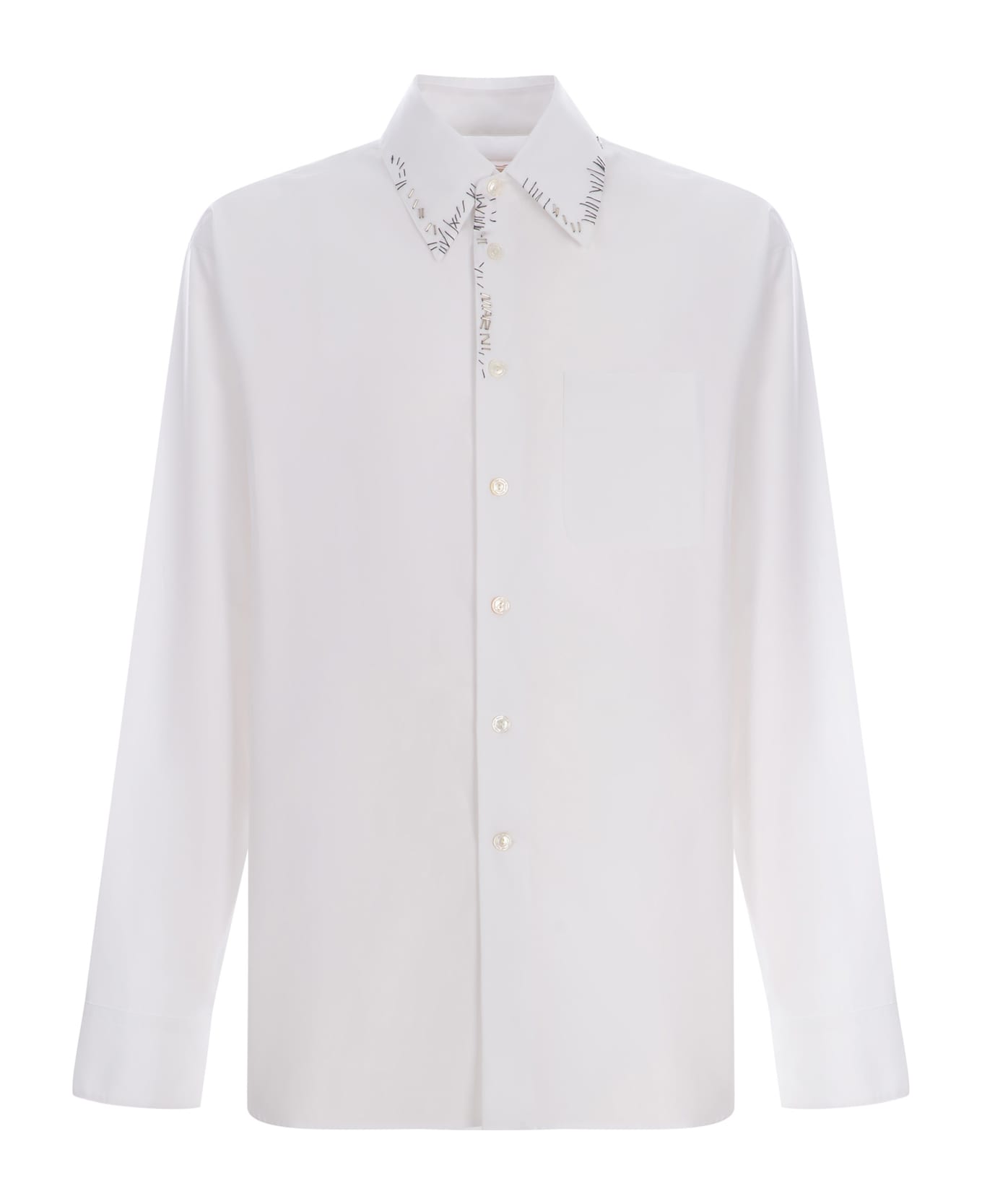 Marni Shirt Marni Made Of Cotton Poplin - Bianco シャツ