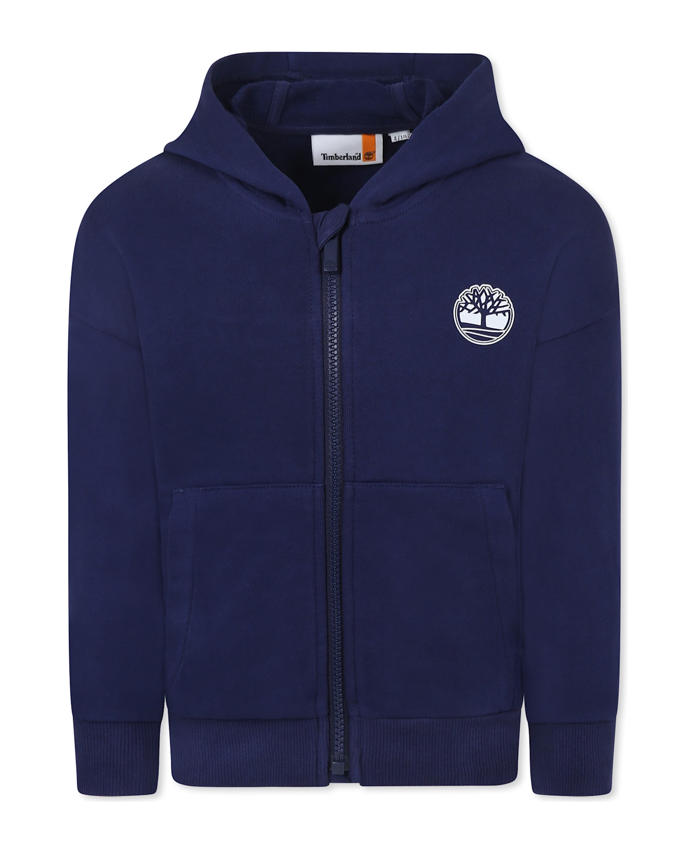 Timberland Blue Sweatshirt For Boy With Tree - Blue
