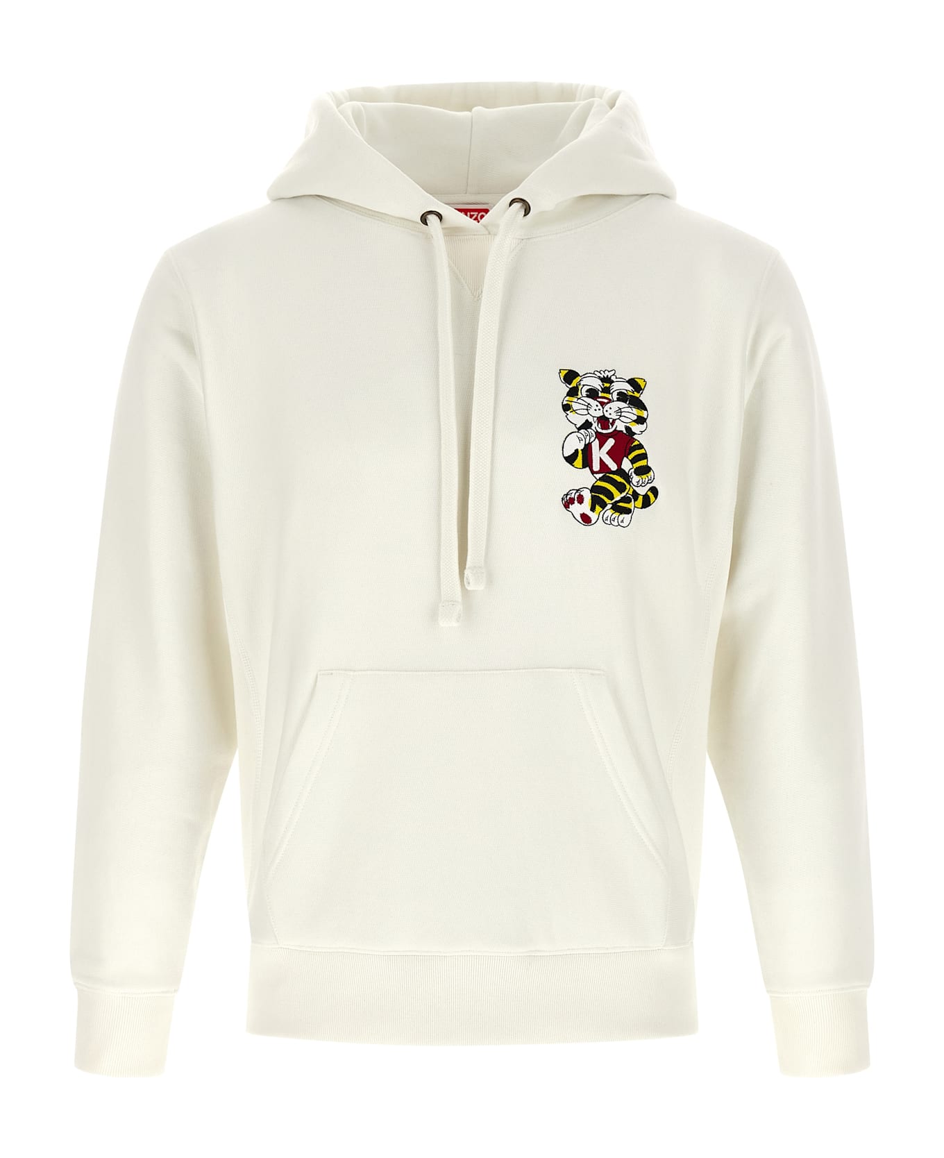 Kenzo 'wild Tiger Embroidered' Hoodie - White