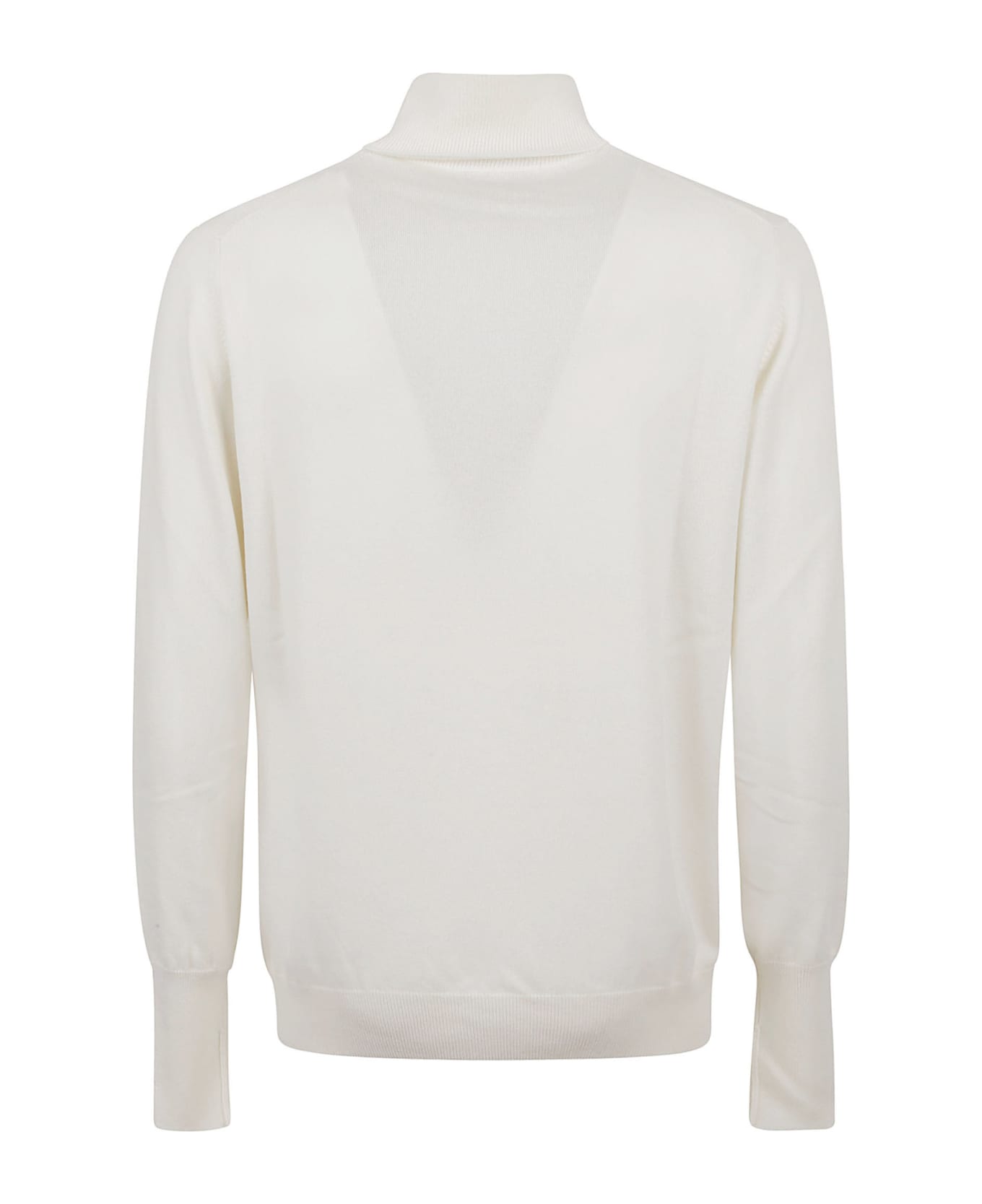 Ballantyne T Neck Pullover - WHITE BUTTER