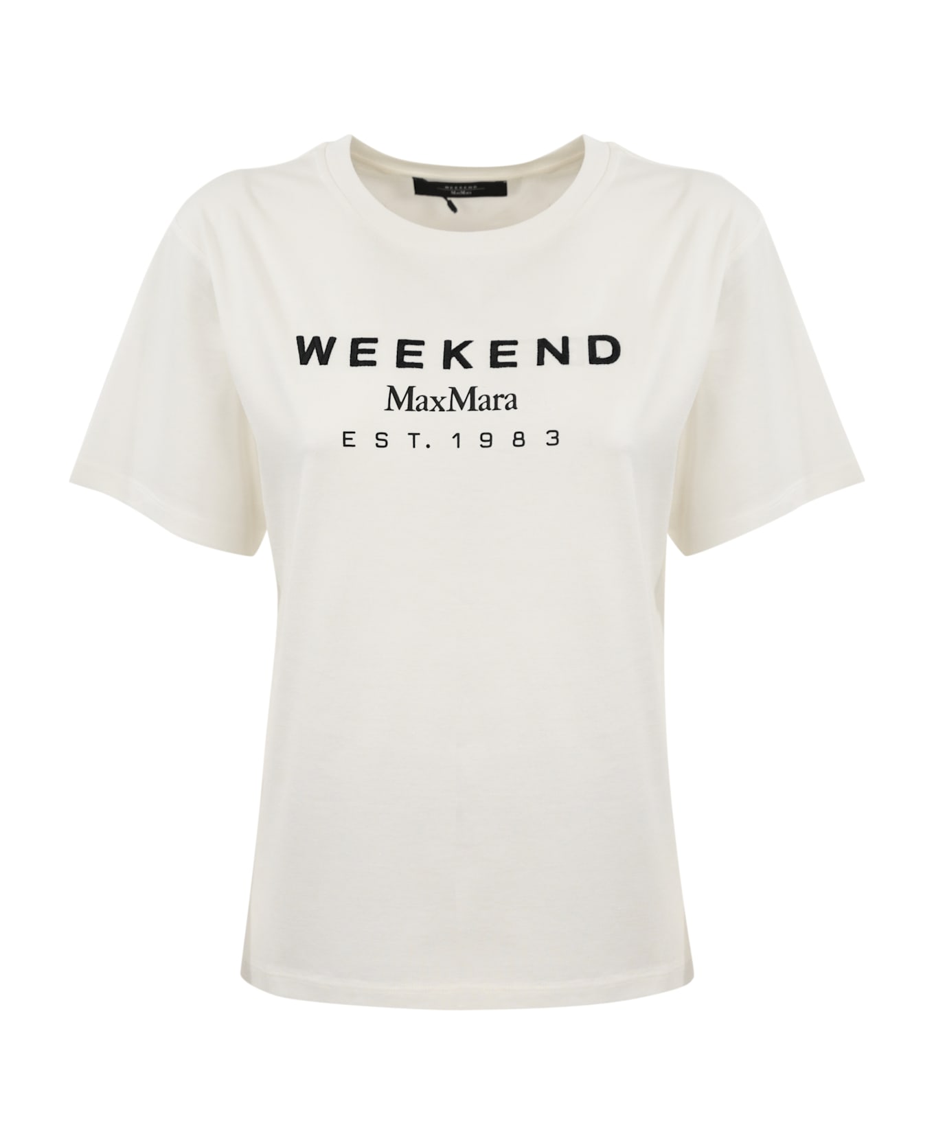 Weekend Max Mara Cabin T-shirt With Logo - OFF WHITE