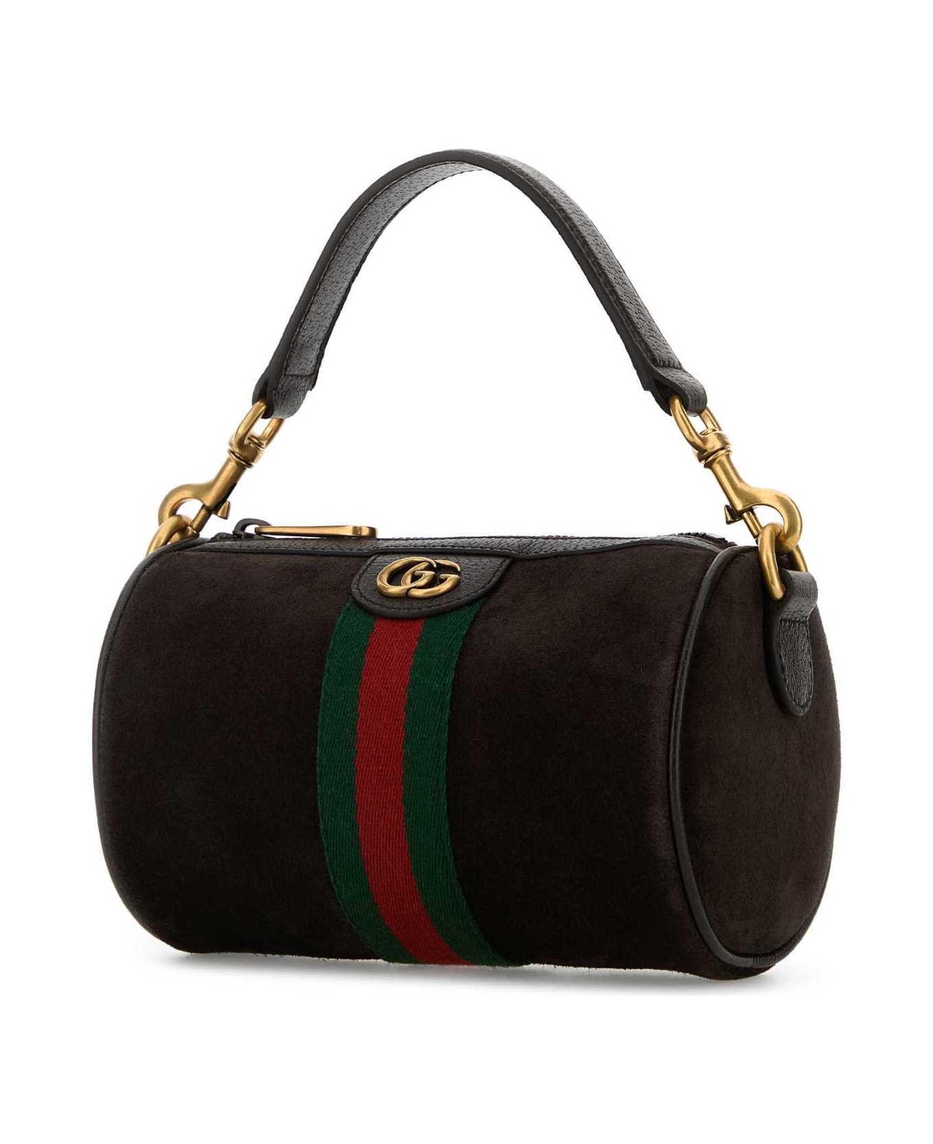 Gucci Dark Brown Suede Mini Ophidia Handbag - NSTMOROTMOROVRV