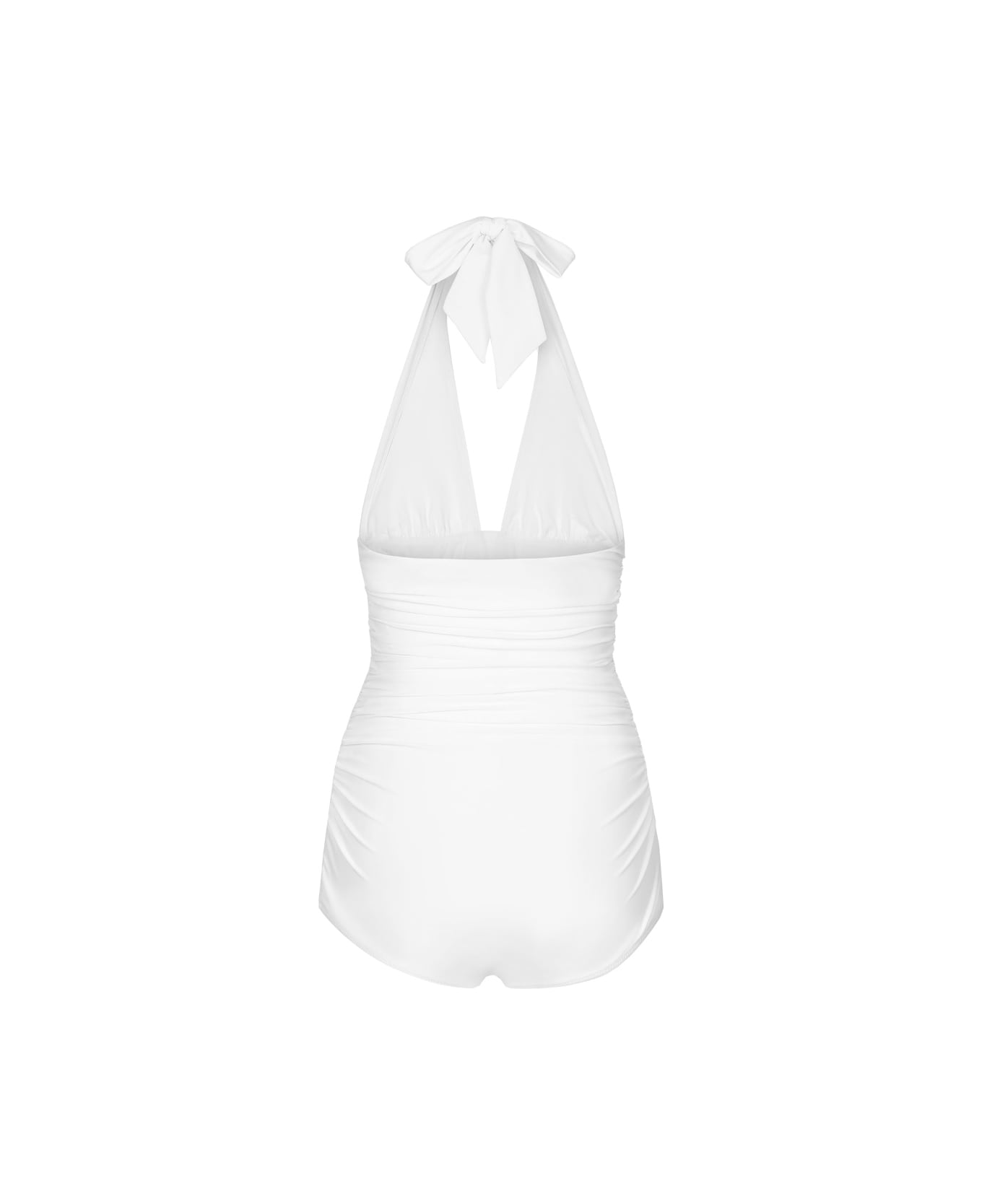 Dolce 
Gabbana Low-cut One-piece Swimsuit - WHITE