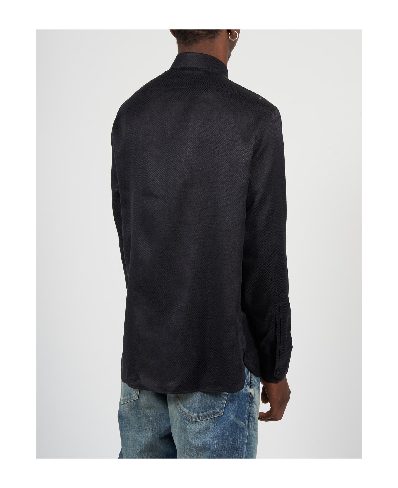 Saint Laurent Yves Collar Classic Shirt - Nero