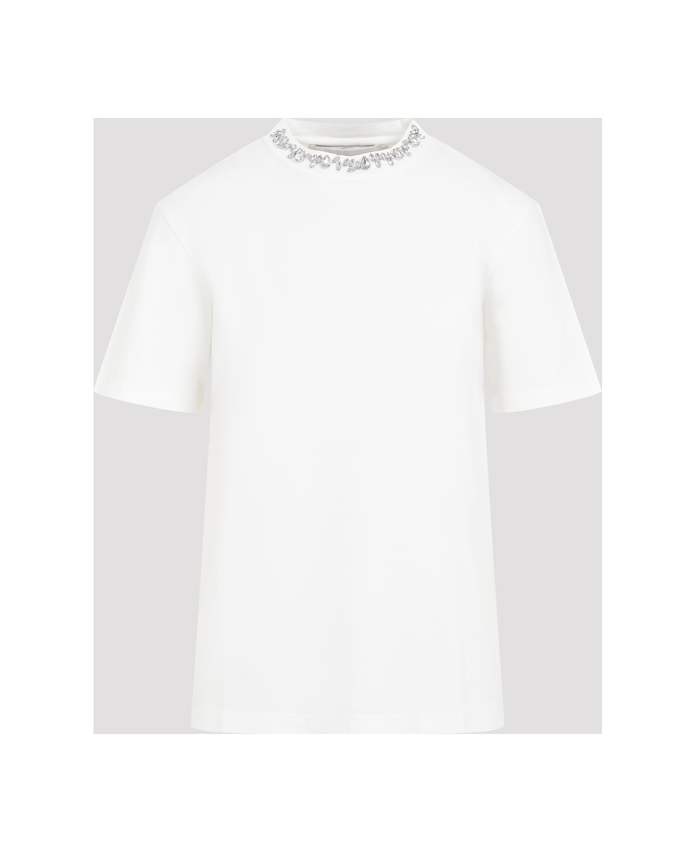 Golden Goose W Embroidery T-shirt - Vintage White