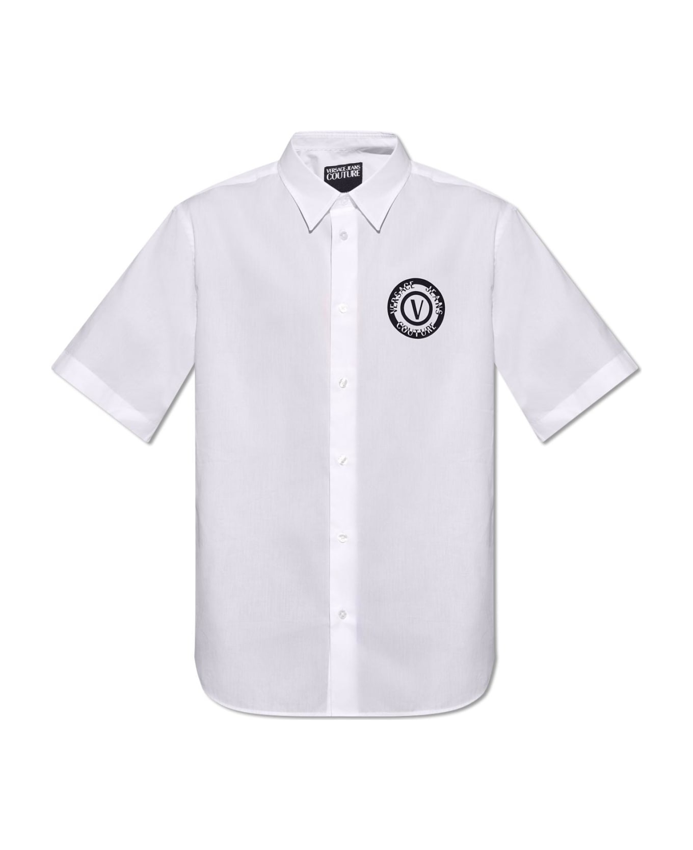 Versace Jeans Couture Shirt With Short Sleeves - White