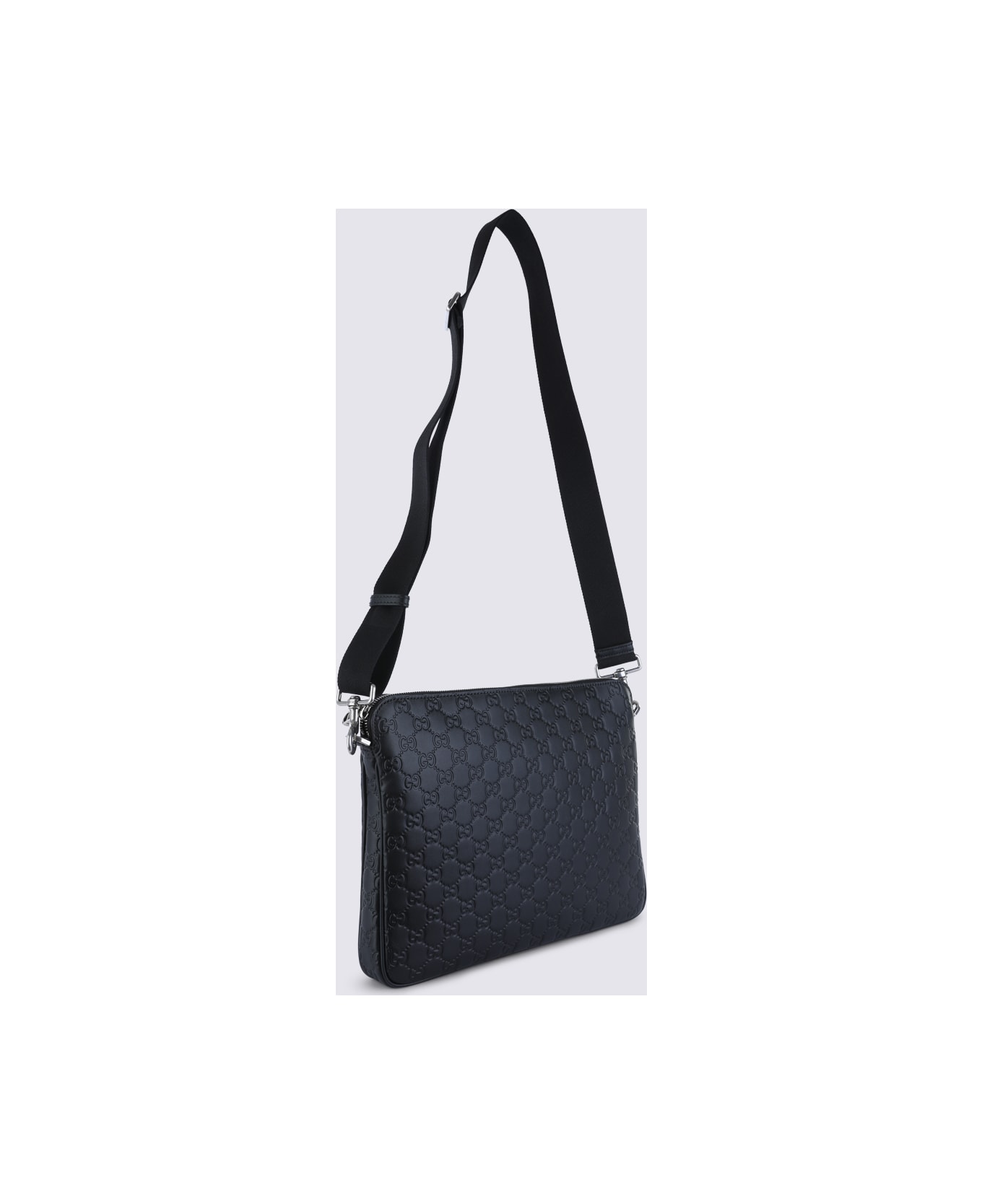 Gucci Black Leather Pouche - Black
