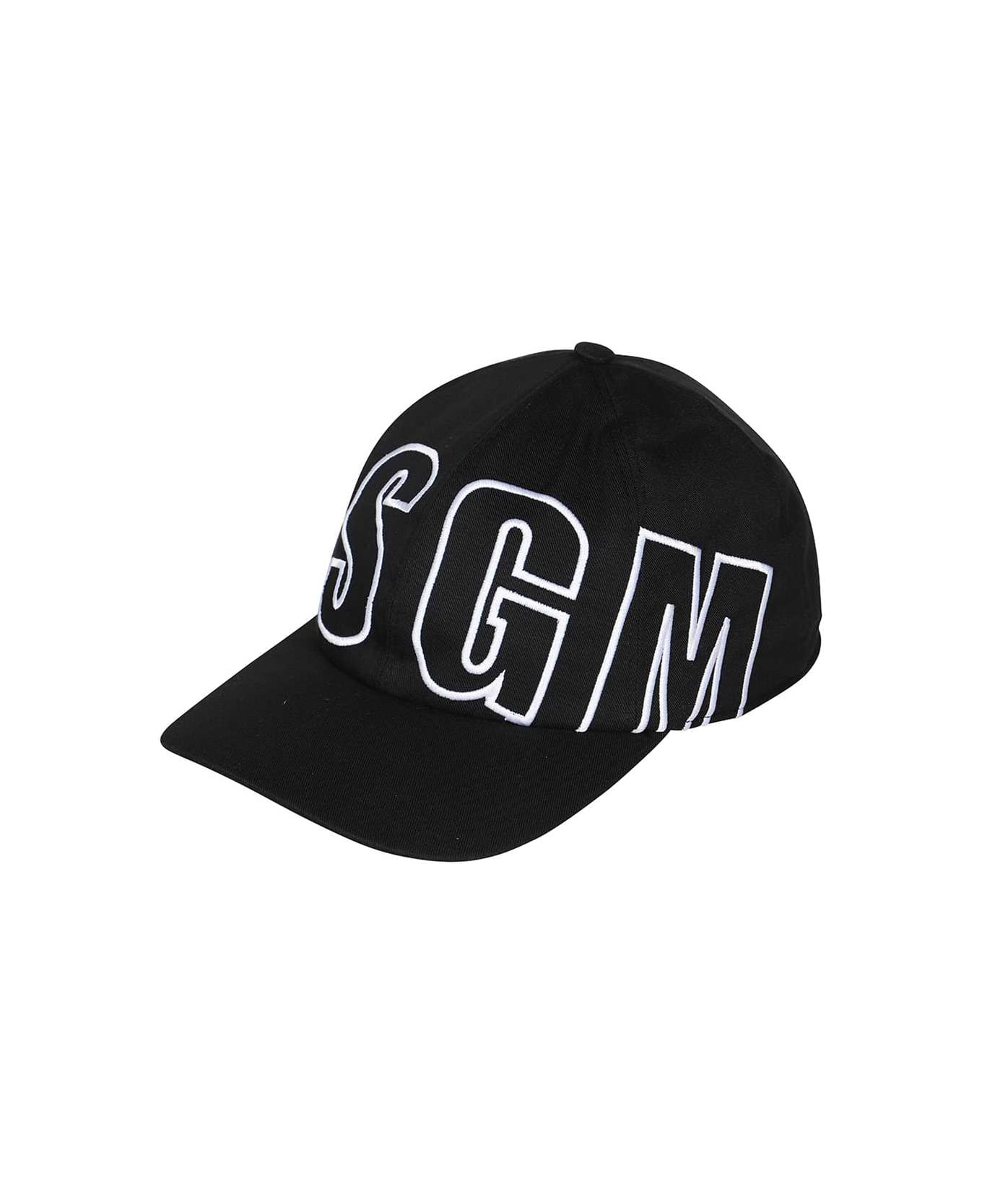 MSGM Logo Baseball Cap - black 帽子