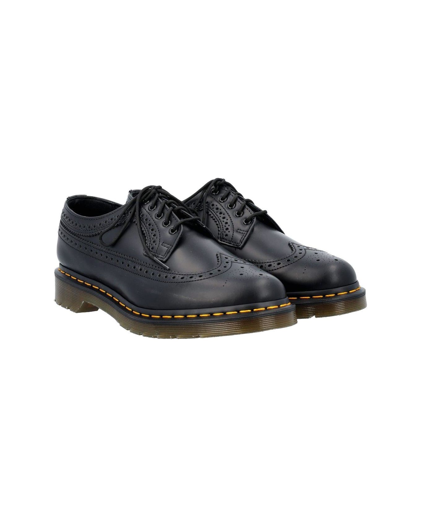 Dr. Martens 3989 Lace-up Brogue Shoes - black ローファー＆デッキシューズ