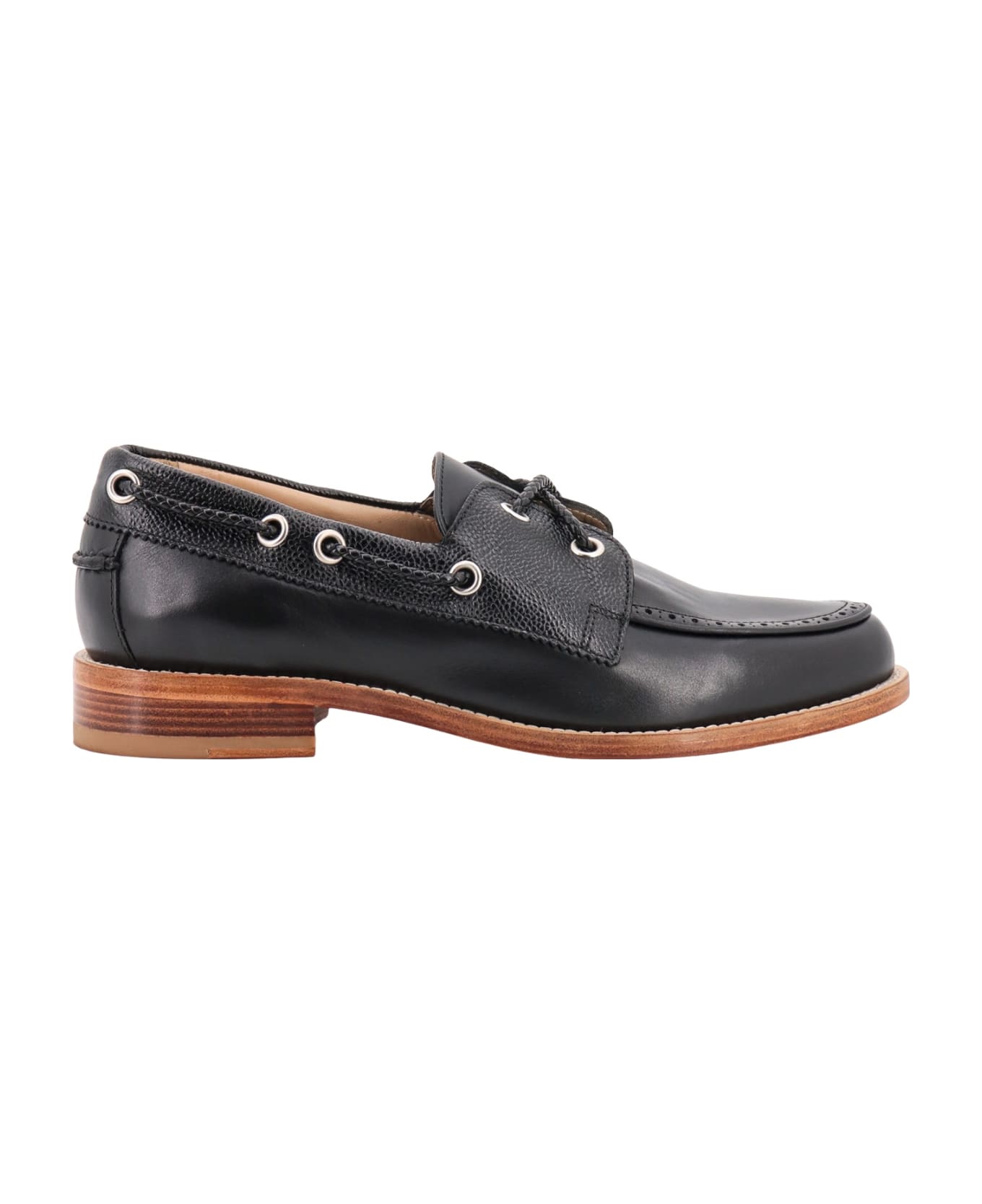 Thom Browne Boat Moccasin - Black