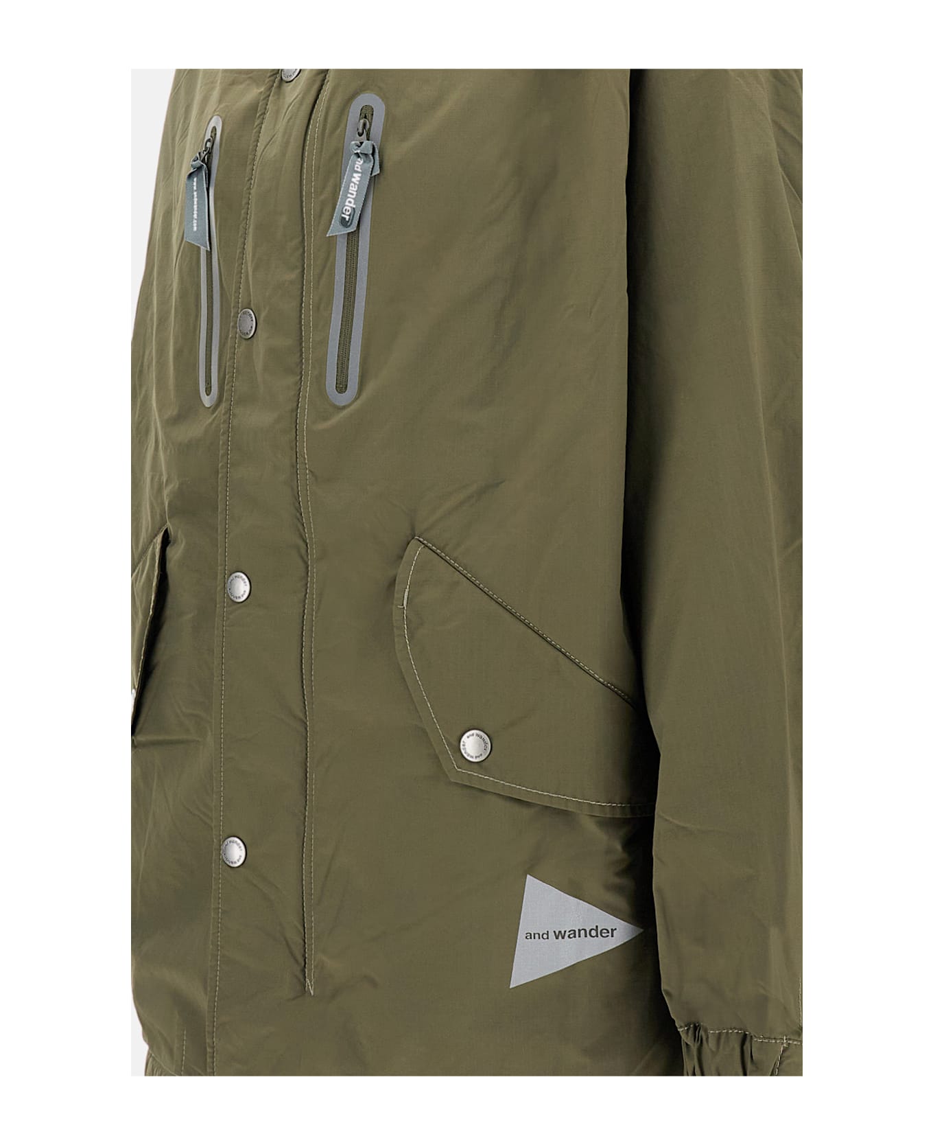 And Wander Fish Tail Octa Jacket - Green