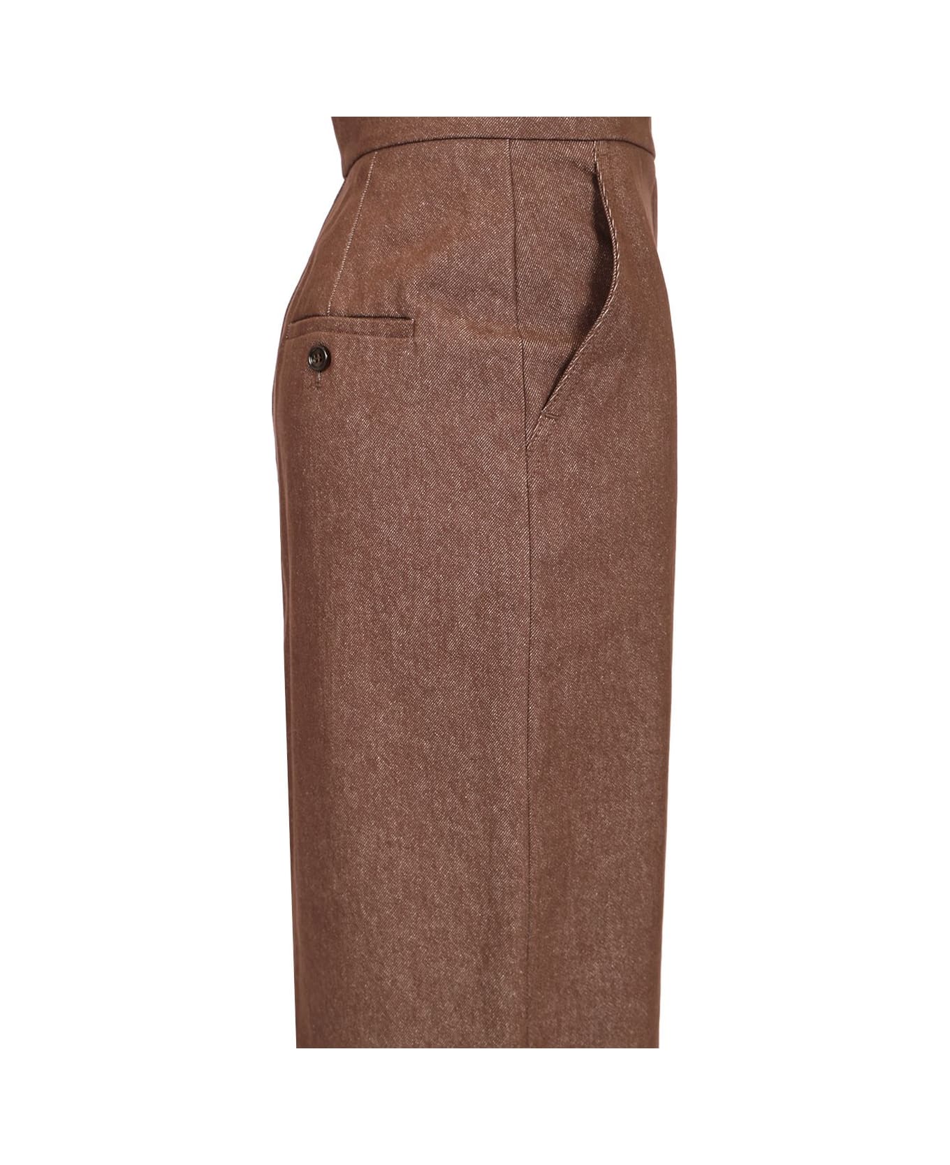 Max Mara Long Pencil Skirt - BROWN スカート