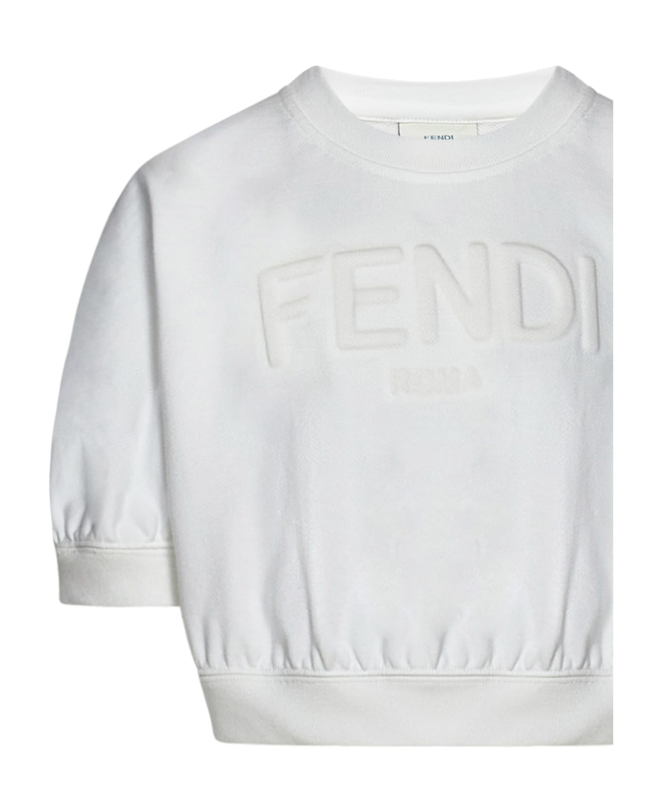 Fendi Kids Sweatshirt - White ニットウェア＆スウェットシャツ