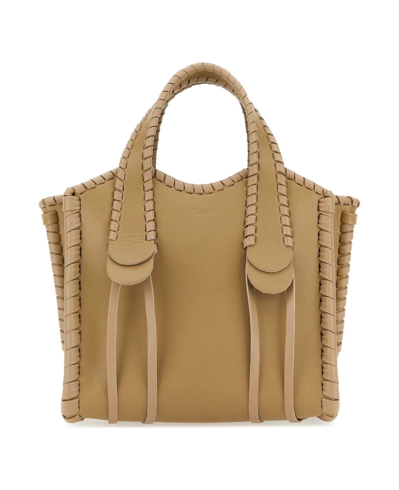 Chloé Cappuccino Leather Small Mony Handbag - ARGILBROWN