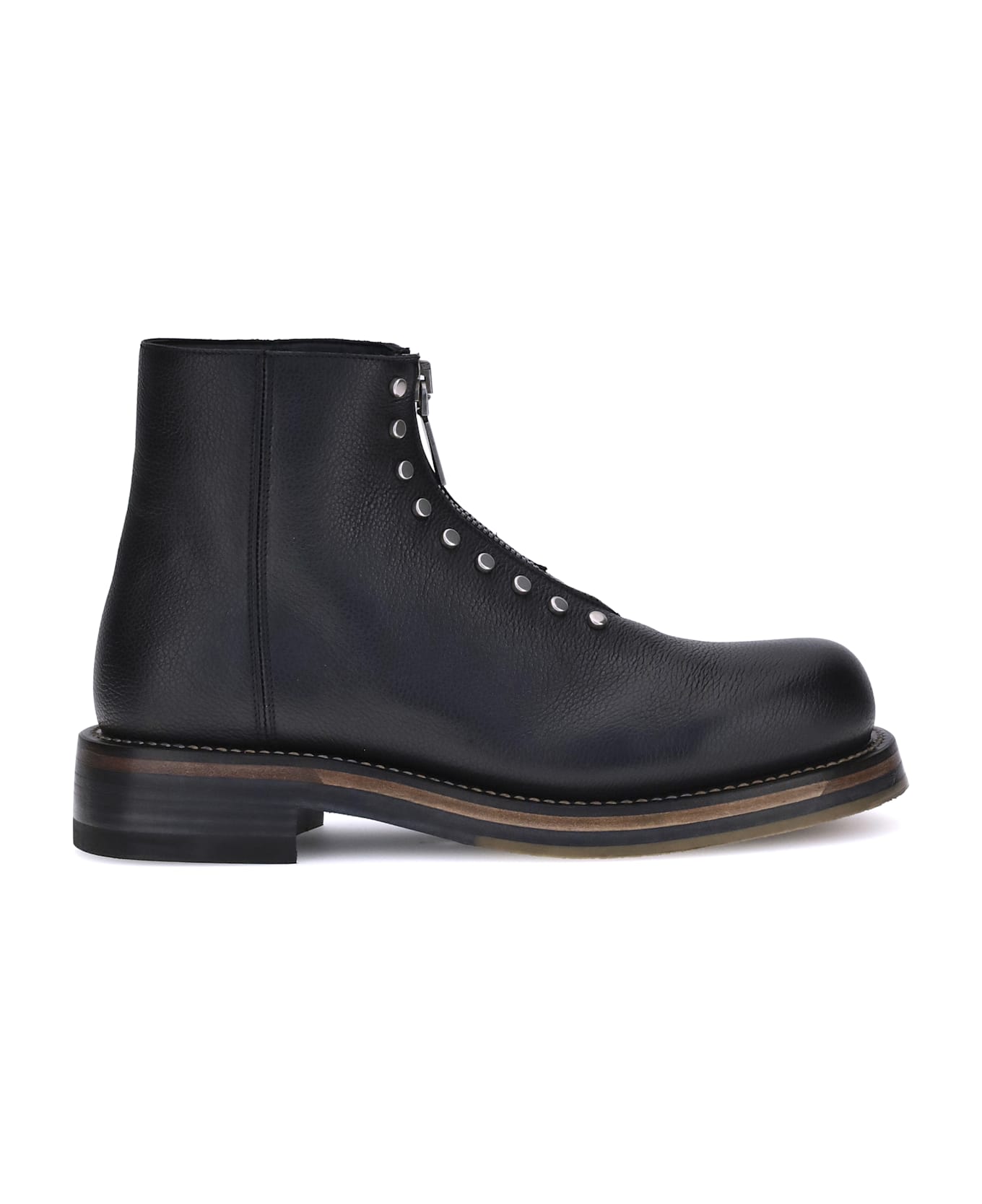 Alexander McQueen Studded Leather Ankle Boots