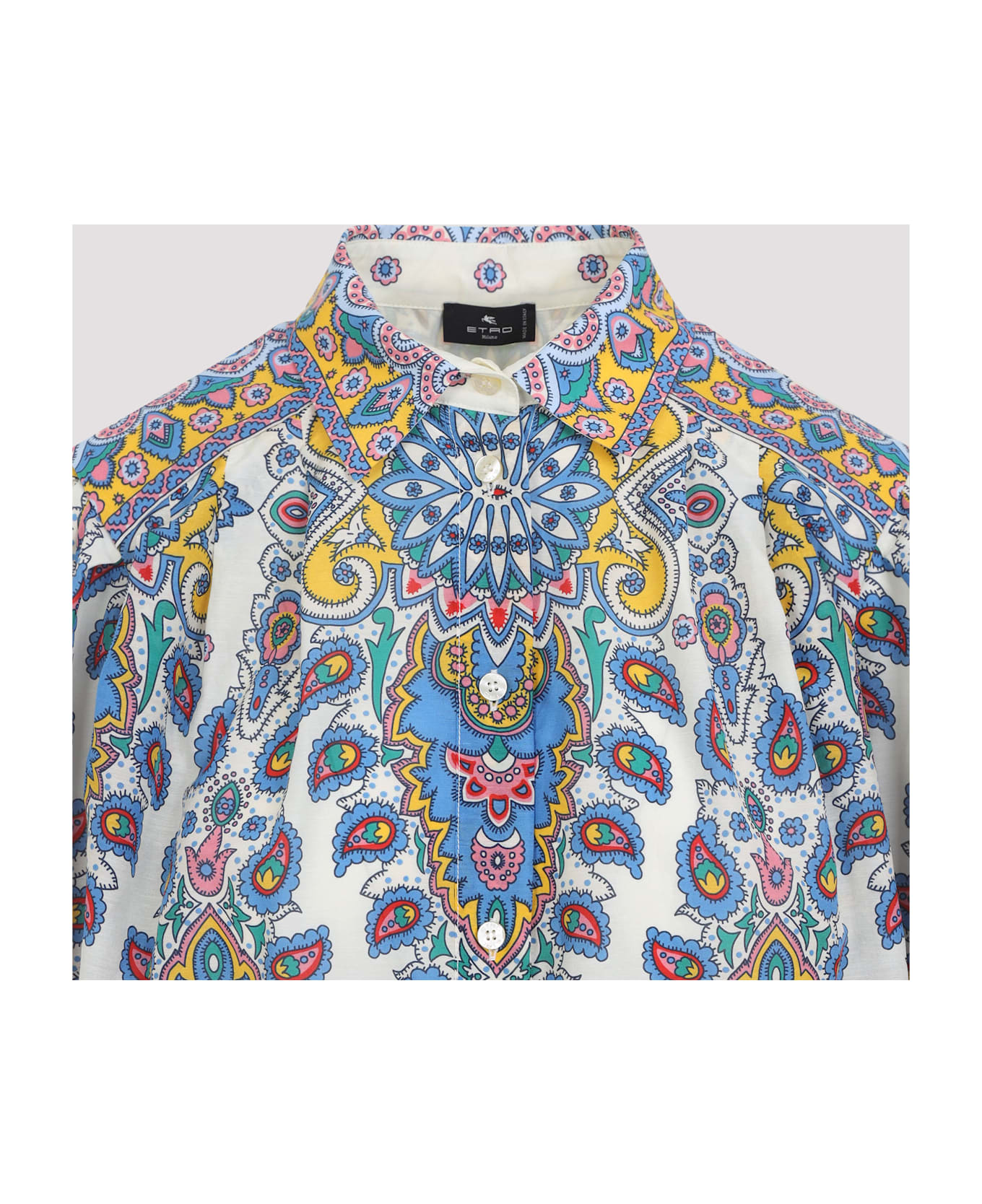Etro Cotton And Silk Blouse - Blue