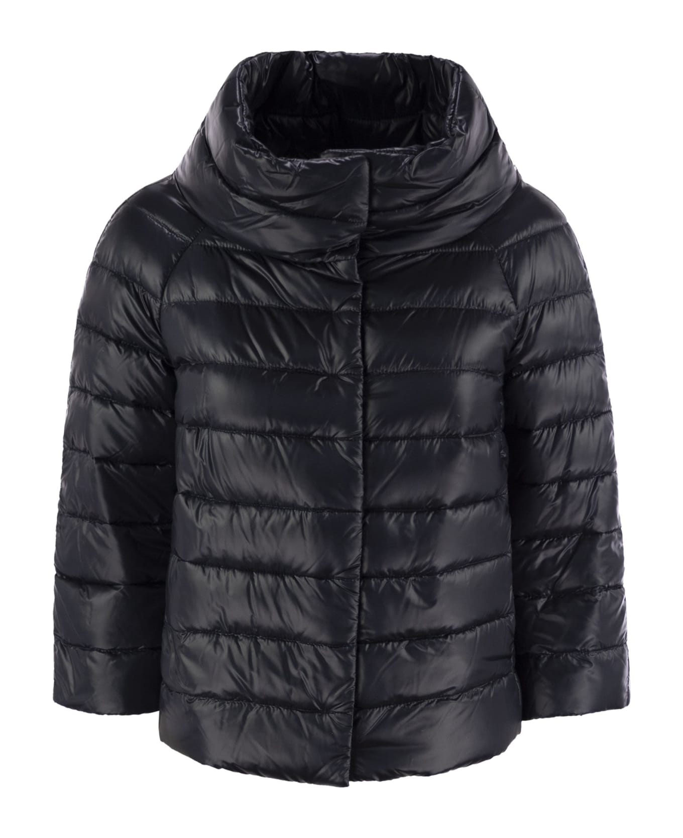 Herno Navy Blue Sofia Down Jacket - Navy Blue