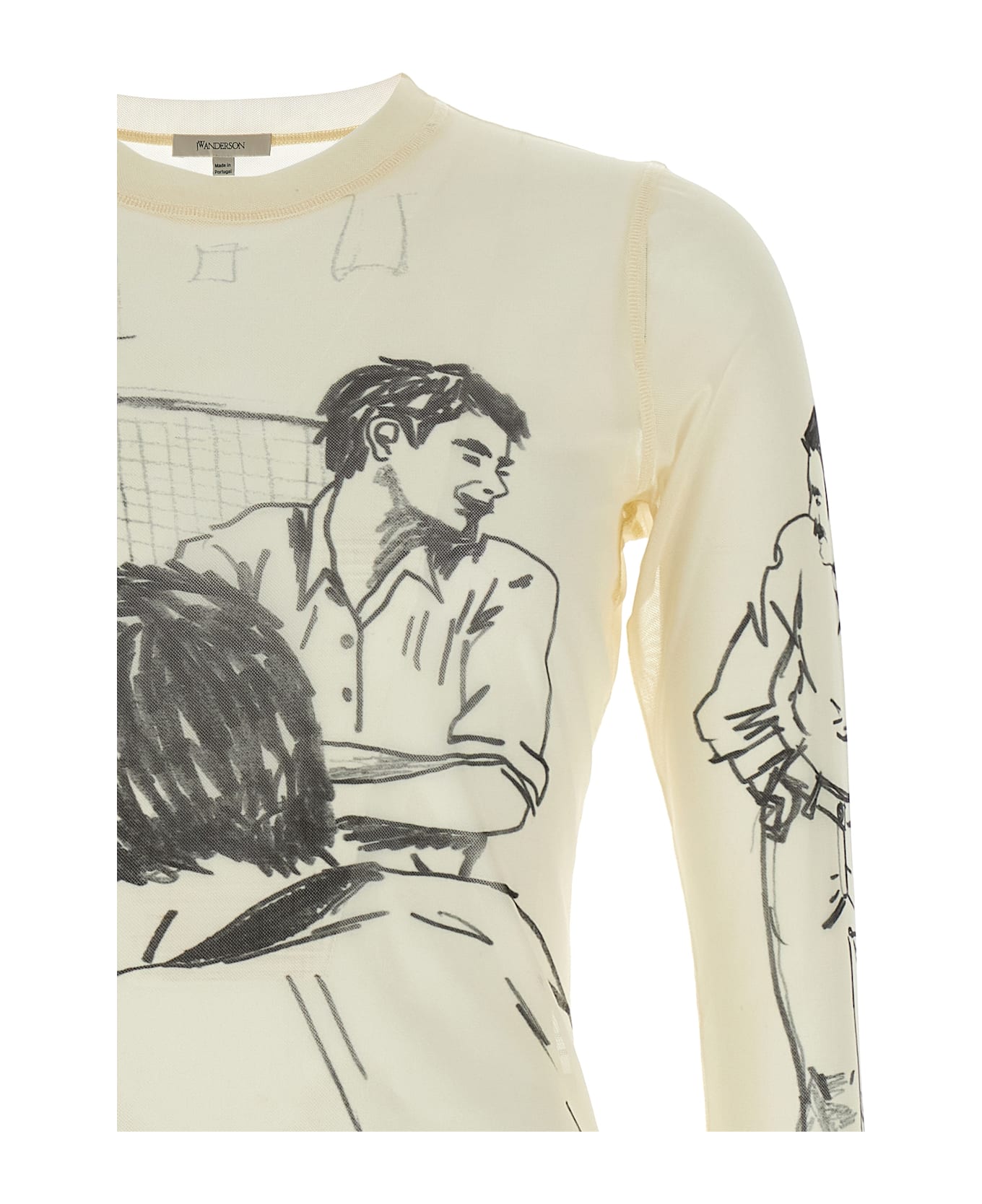 J.W. Anderson 
long Sleeve Underpinning
 T-shirt - White