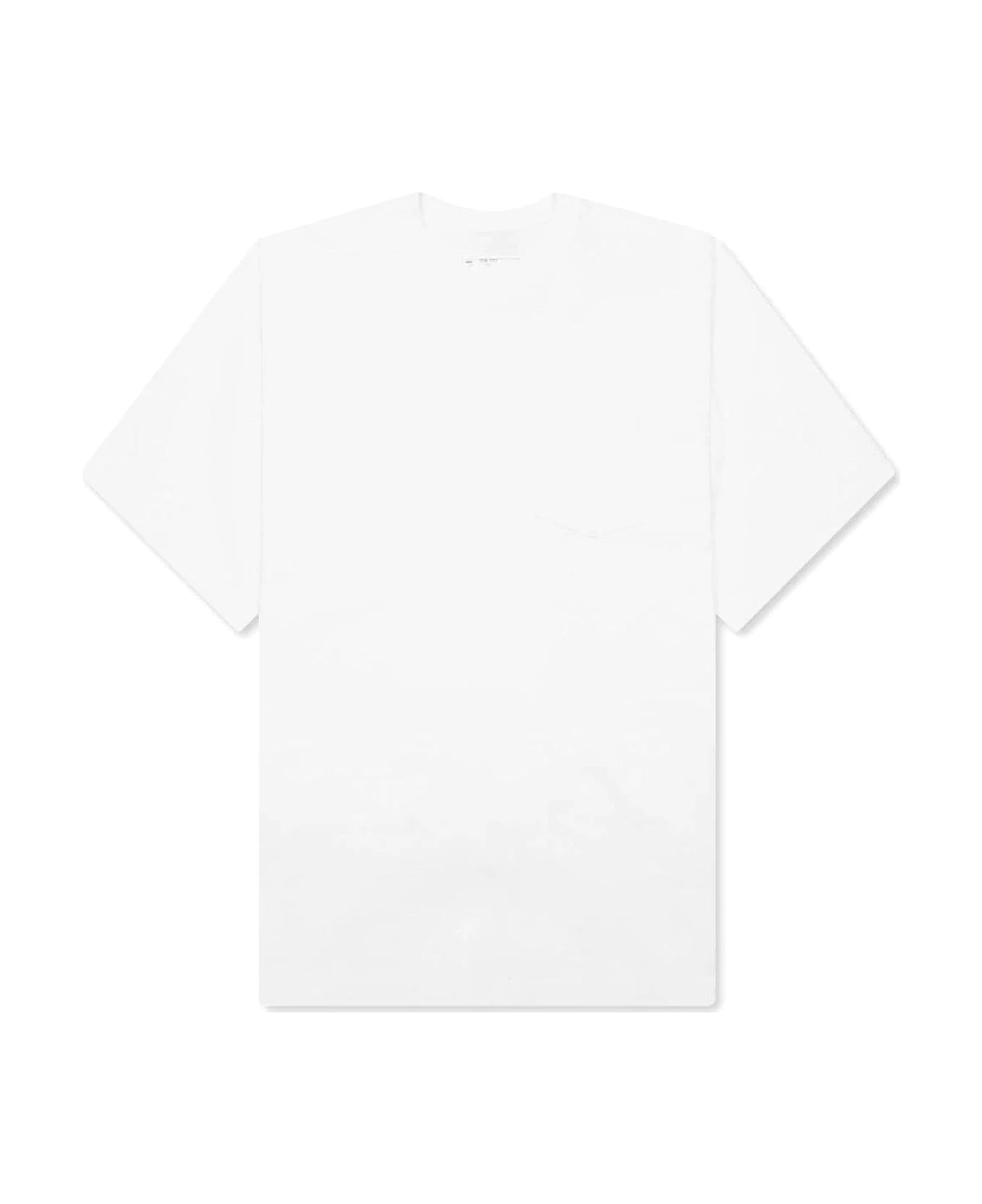 Sacai Side-slits Crewneck T-shirt - White シャツ