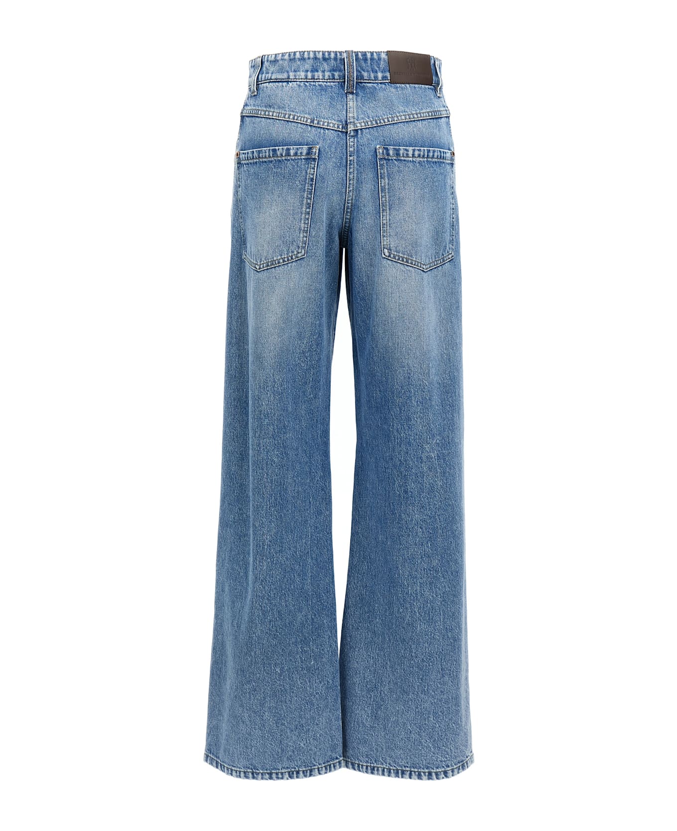 Brunello Cucinelli Knee Detail Jeans - Blue