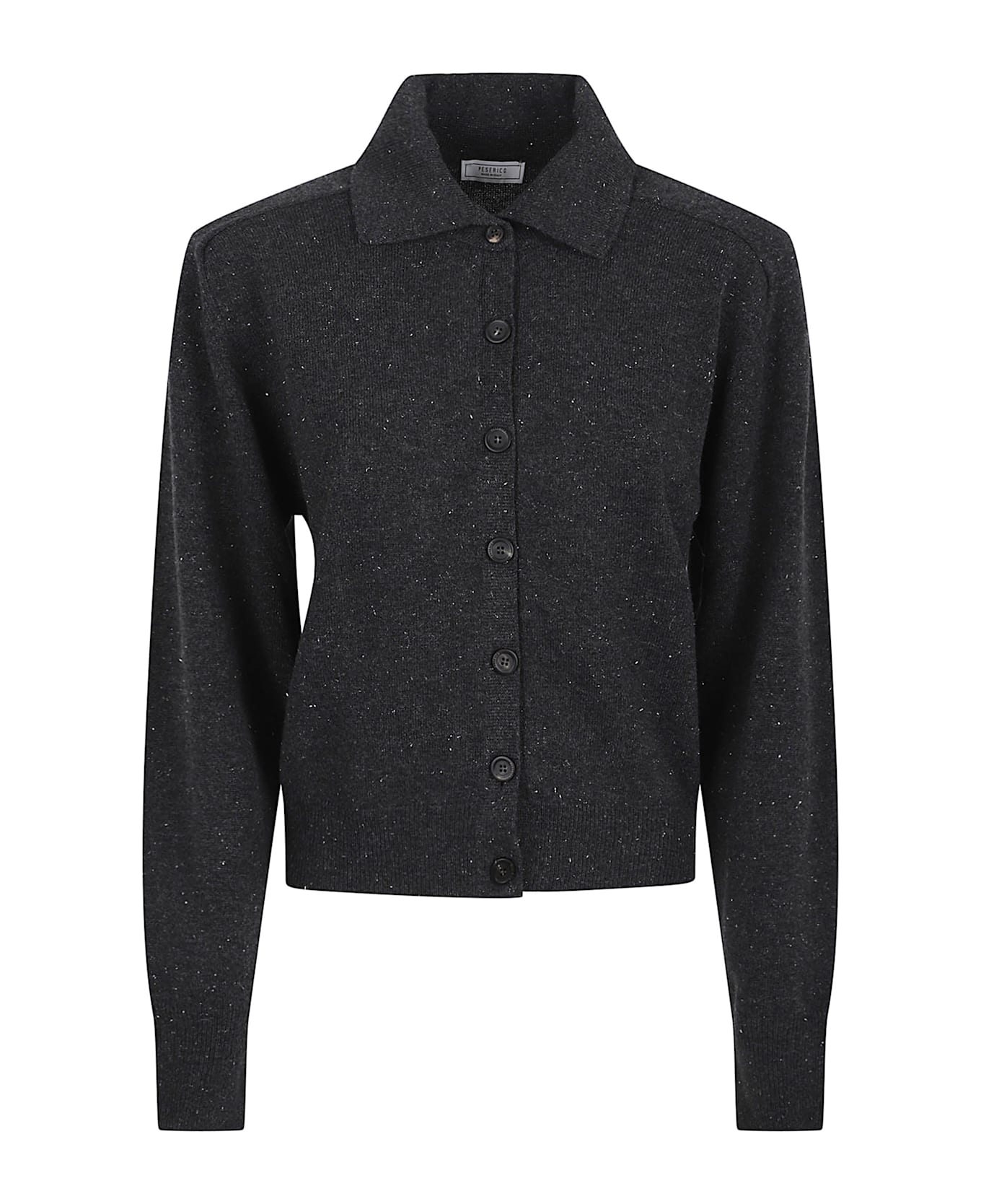 Peserico Cardigan Donna In Tricot - Grigio Zaffiro Scuro