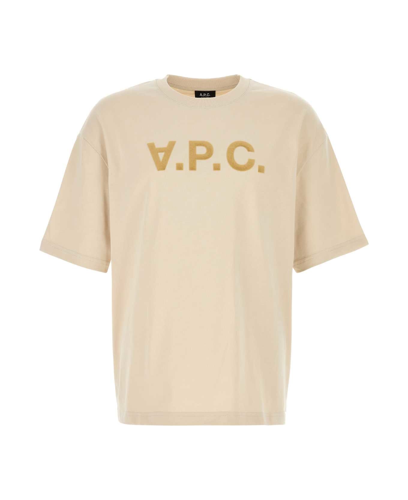 A.P.C. Ivory Cotton Oversize T-shirt - ECRU