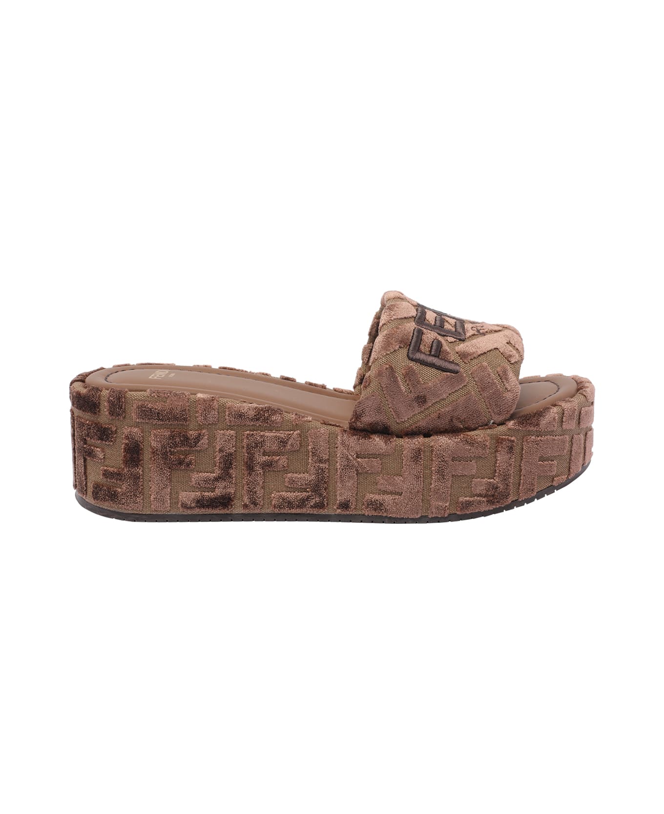 Fendi Sunshine Sandals - Brown