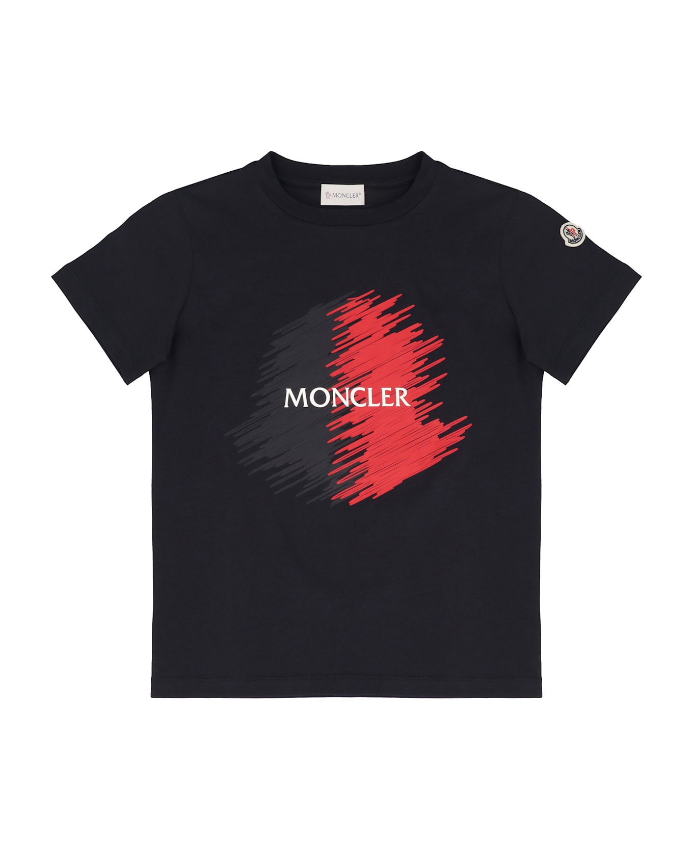 Moncler Cotton Crew-neck T-shirt - blue