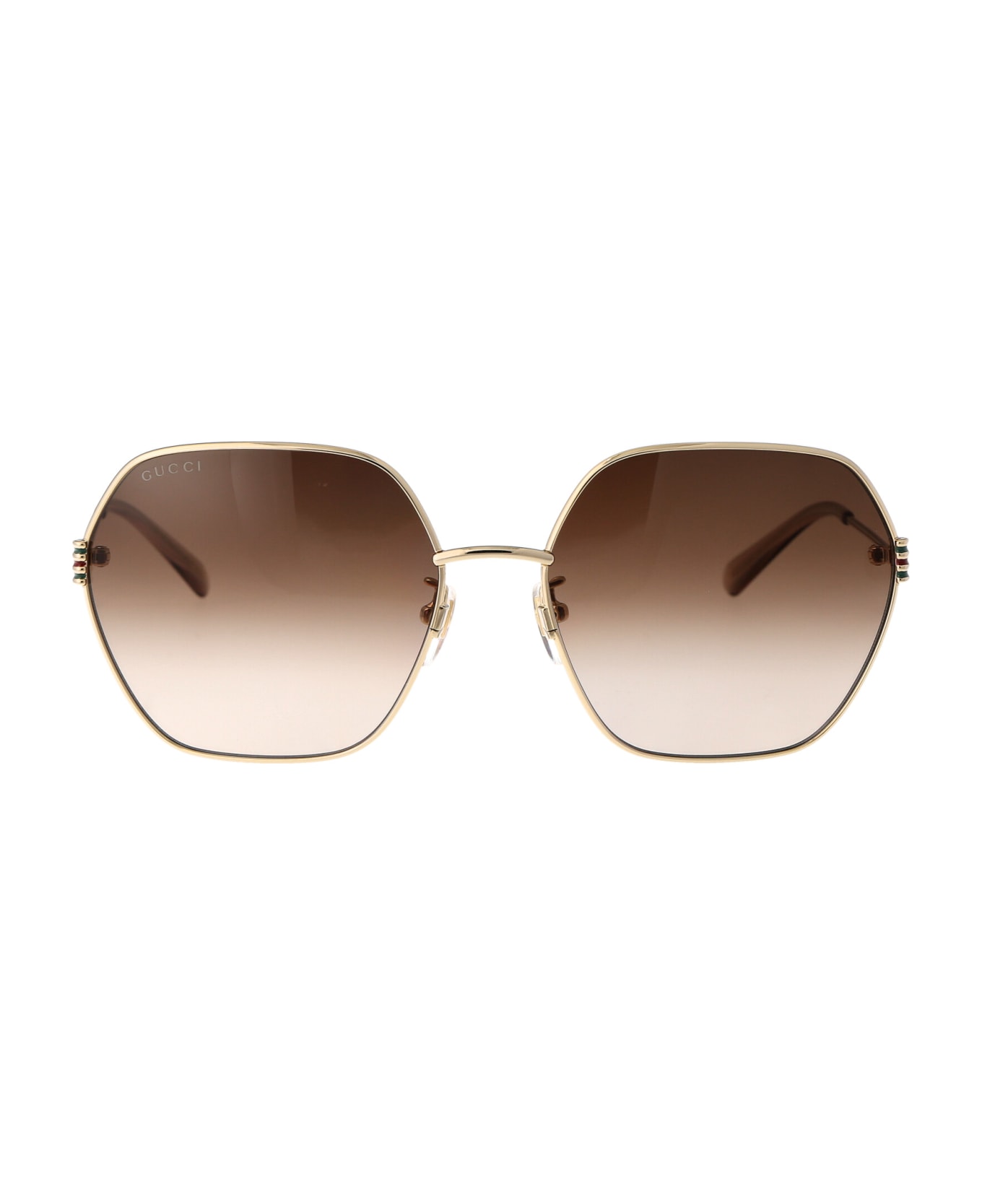 Gucci Eyewear Gg1285sa Sunglasses - 002 GOLD GOLD BROWN